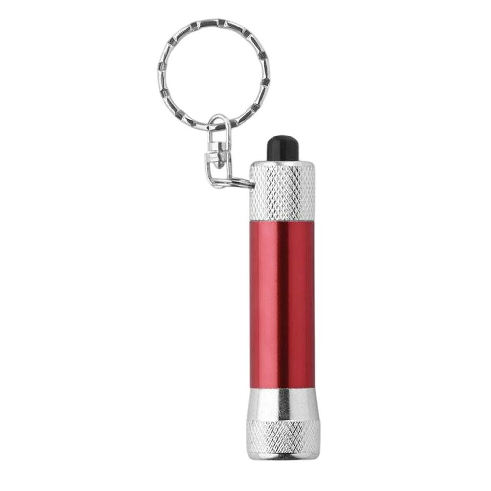 Midocean Red Arizo Aluminium Torch Keyring - One Size