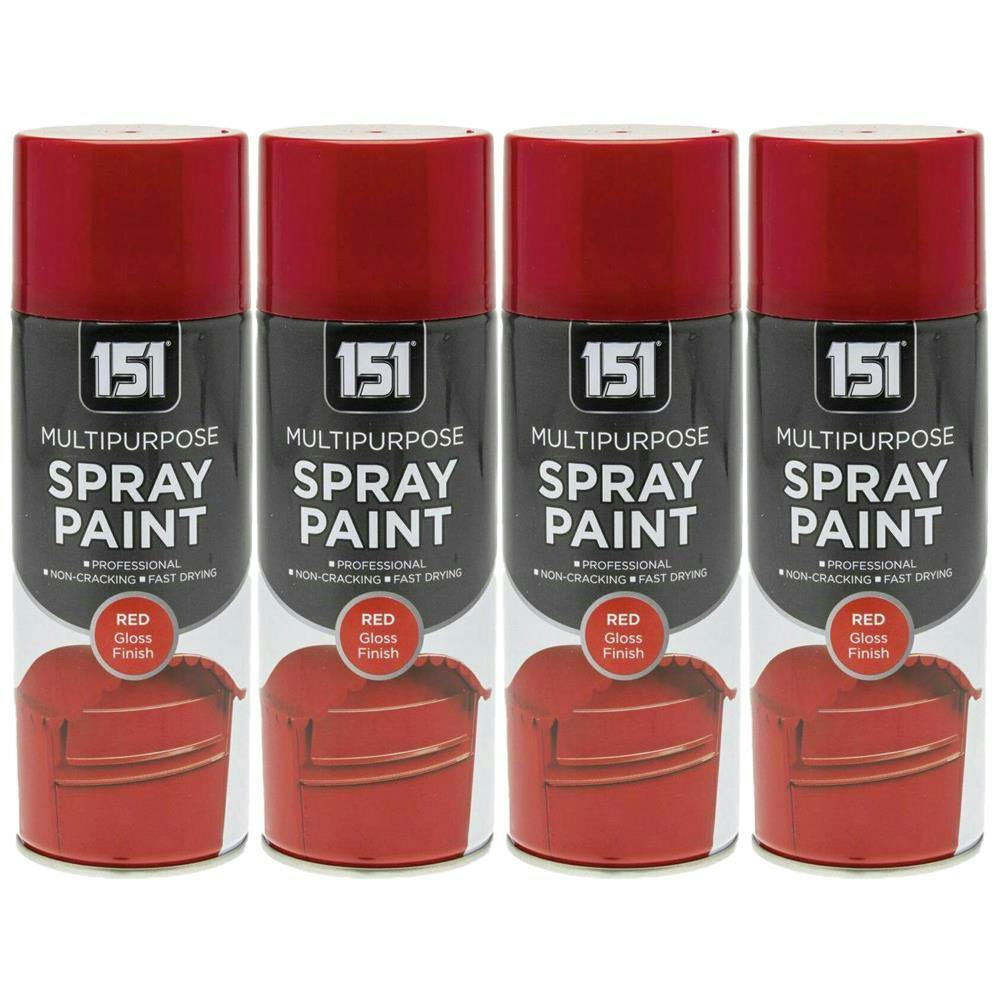 151 Red Gloss Multipurpose Spray Paint 400ml - Image 20