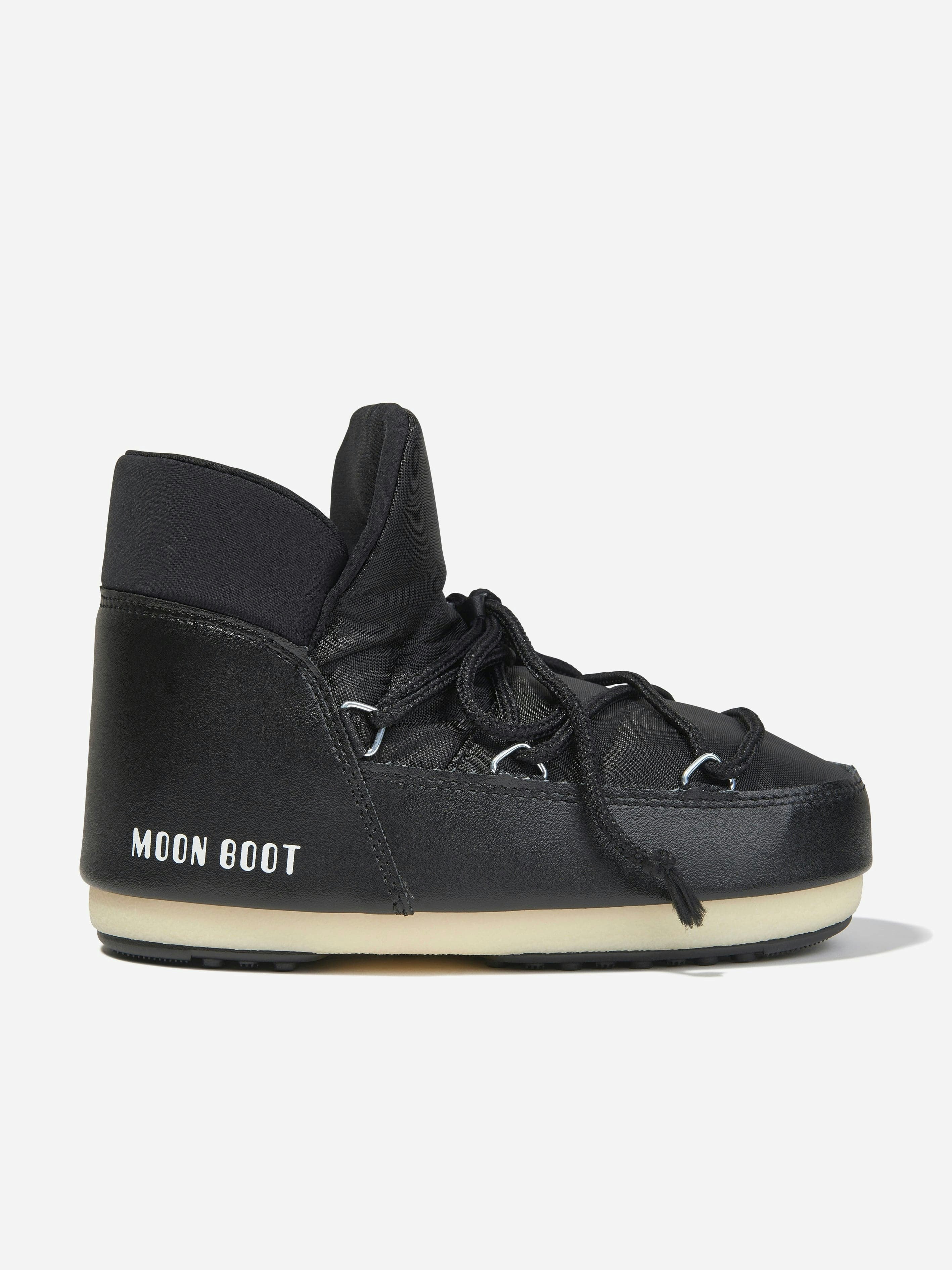 Moon Boot Black Kids Nylon Pumps In - Eu 41 - 42 Uk 7.5 - 8