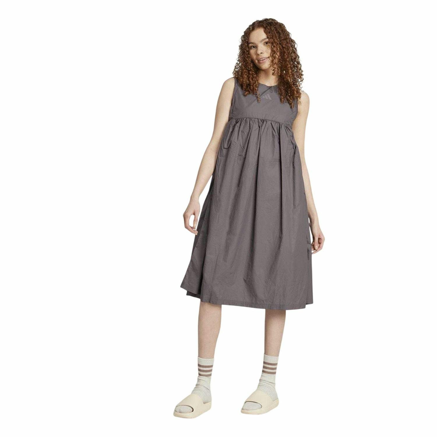 Adidas Women's Maxi Dress - Clay Strata - 10 Uk - Clay Strata - 100% Recycled Polyamide