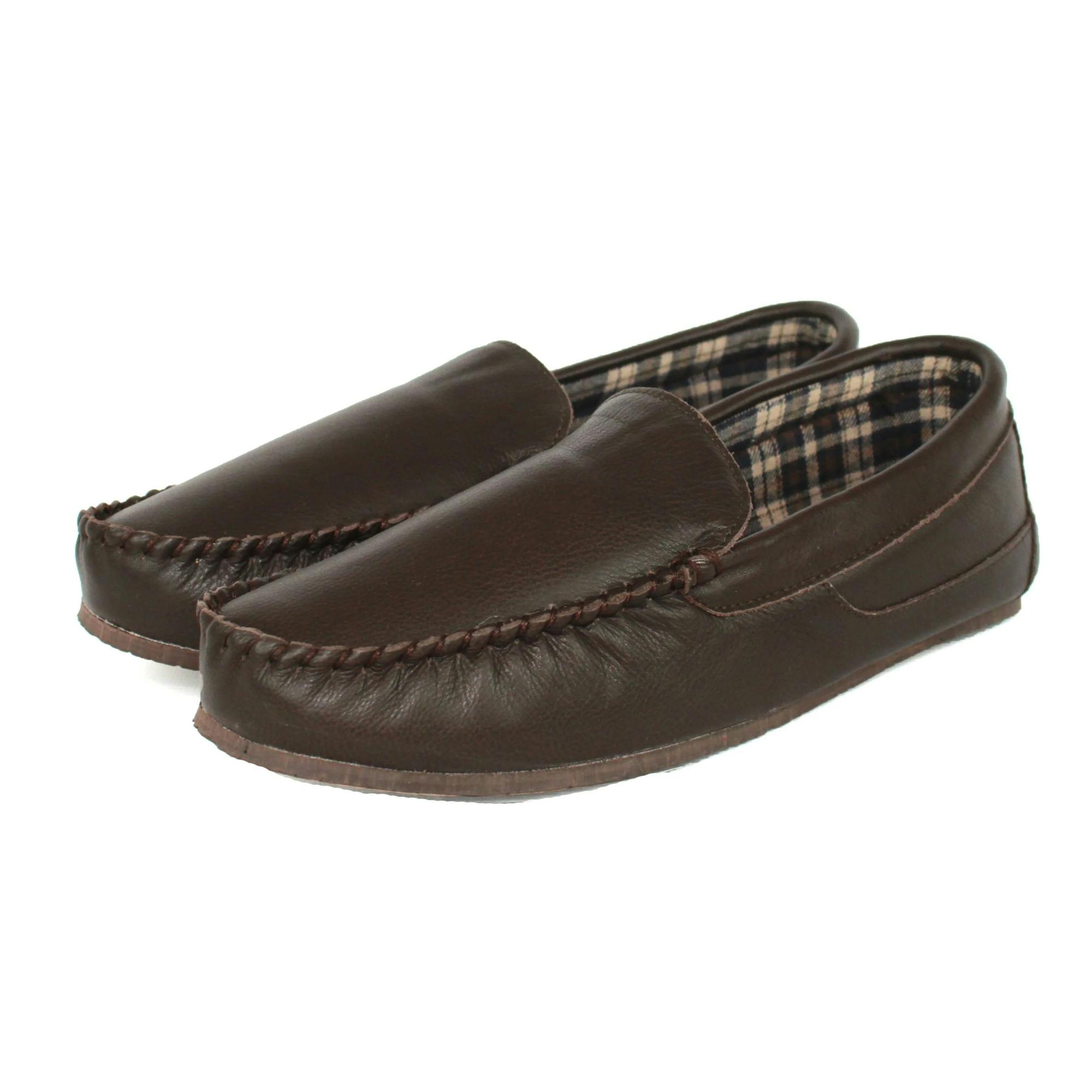 Eastern Counties Leather Unisex Brown Adult Leather Loafers - 7 Uk - 60% Leather/20% Cotton/20% Tpr