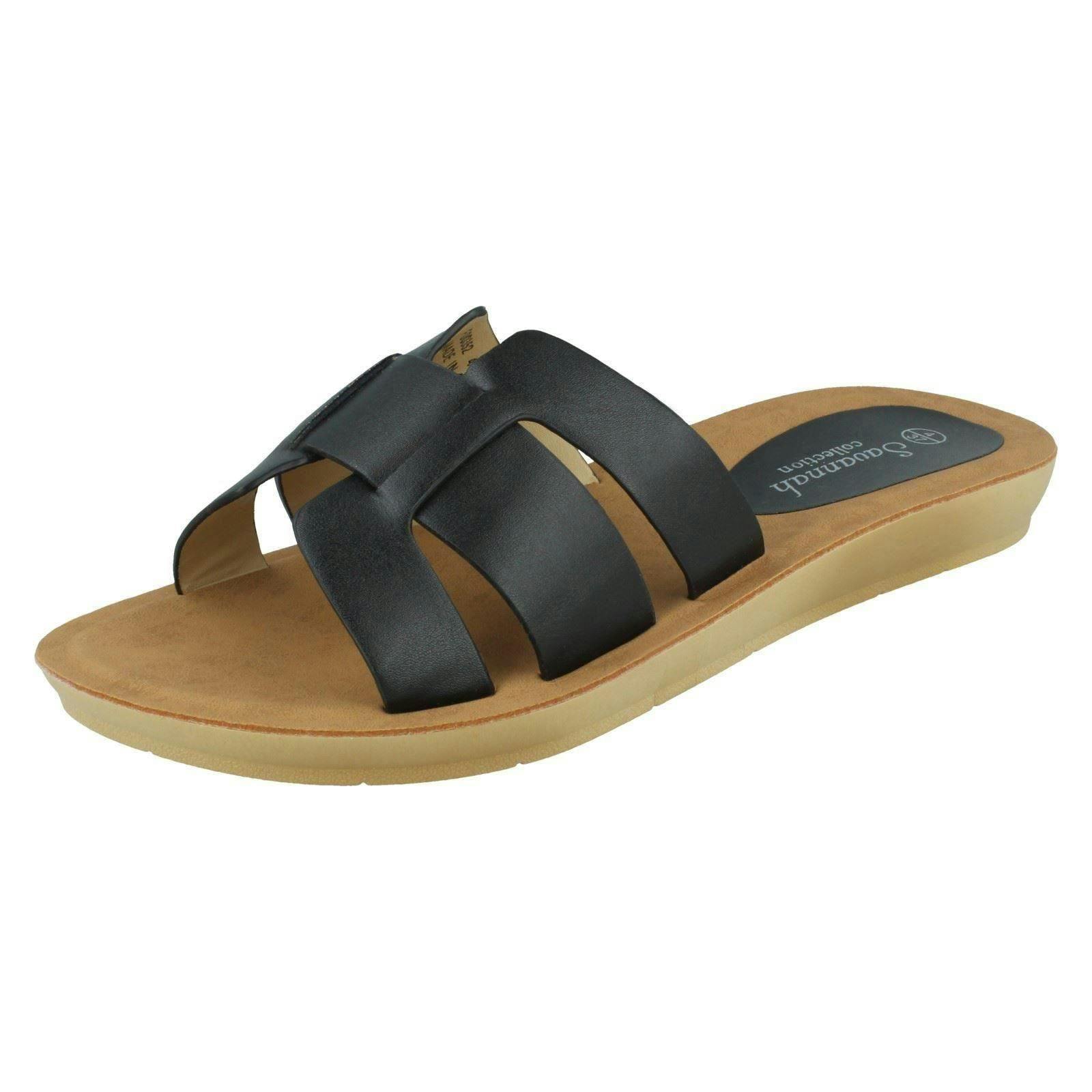 Savannah Women's Black Mules F00352 - Uk 4