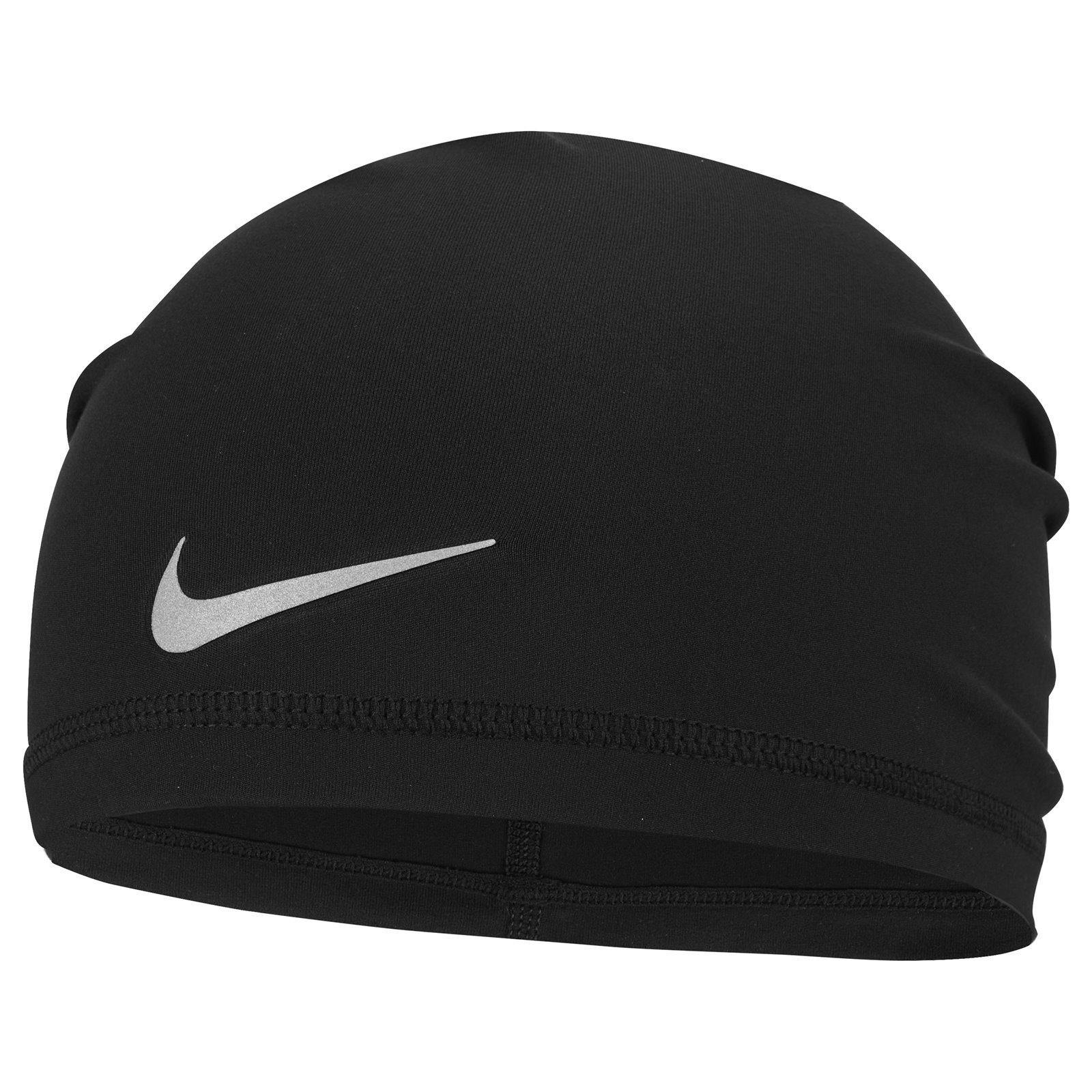 Nike Black Dri-Fit U Peak Beanie - One Size - 80% Polyester/20% Elastane