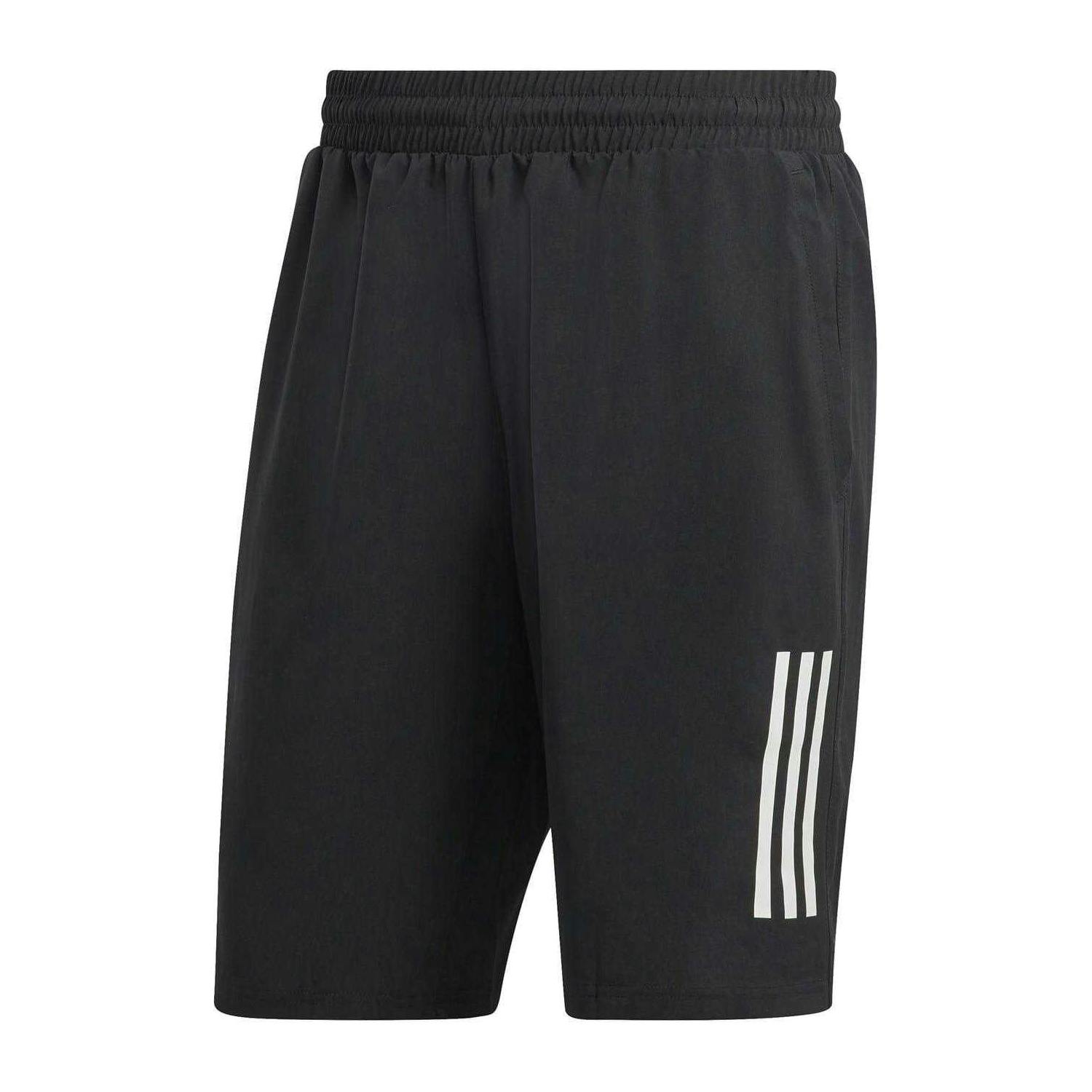 Adidas Men's Black/White Club Shorts - Xl S - 100% Mixed