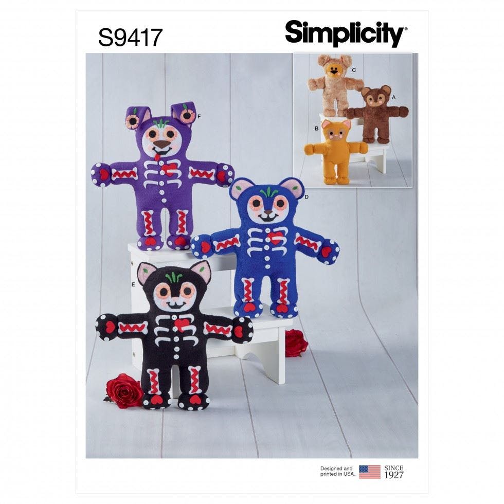 Simplicity Sewing Pattern 9417, Toys Os (One Size) - Intermediate - Os (One Size)