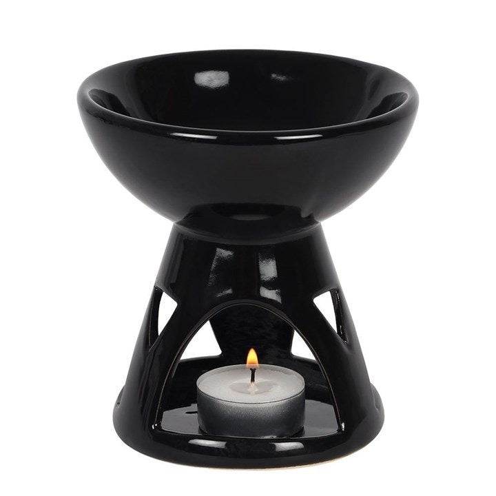 Serano Black Deep Bowl Oil Burner And Wax Warmer