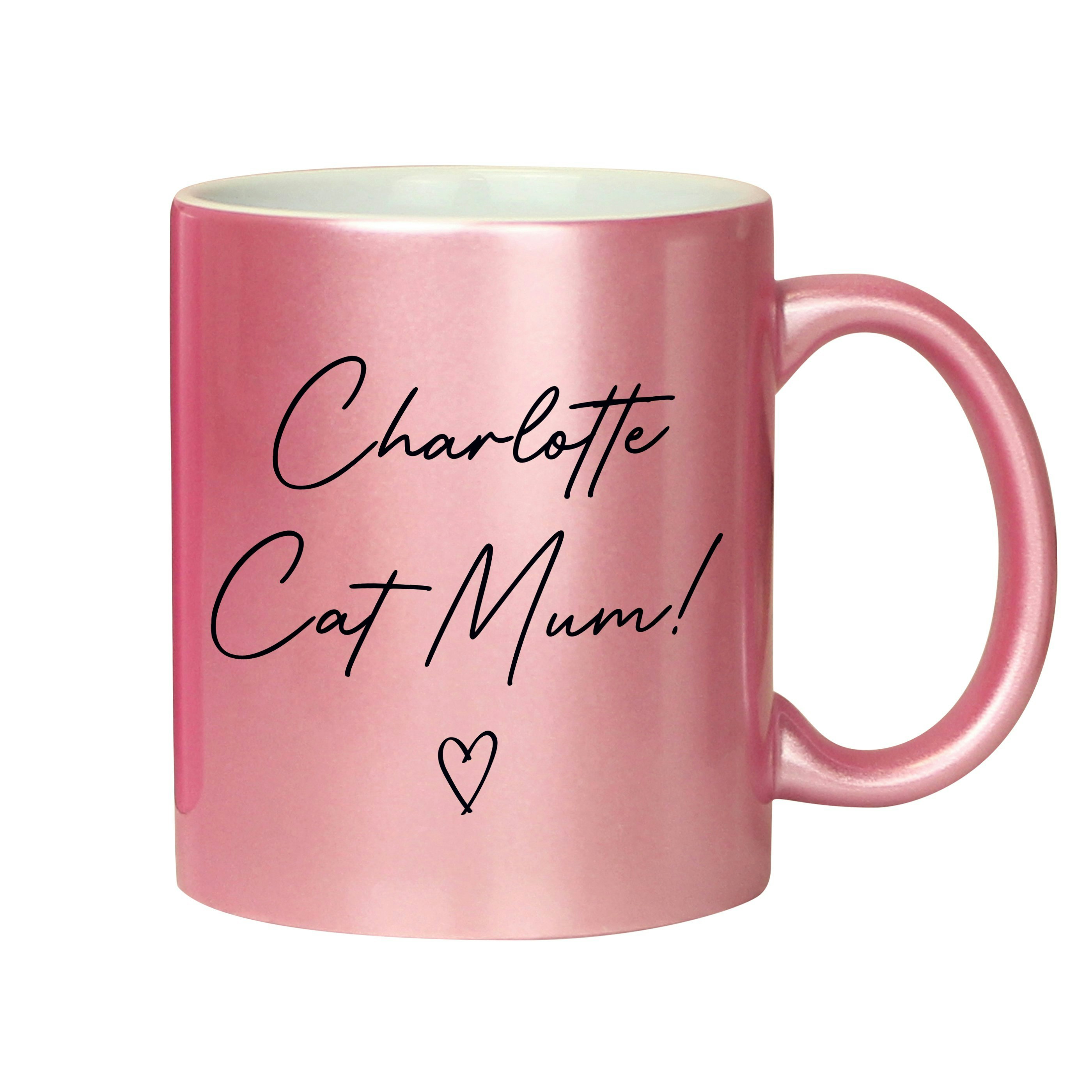 Personalised Memento Company Pink Personalised Glitter Mug