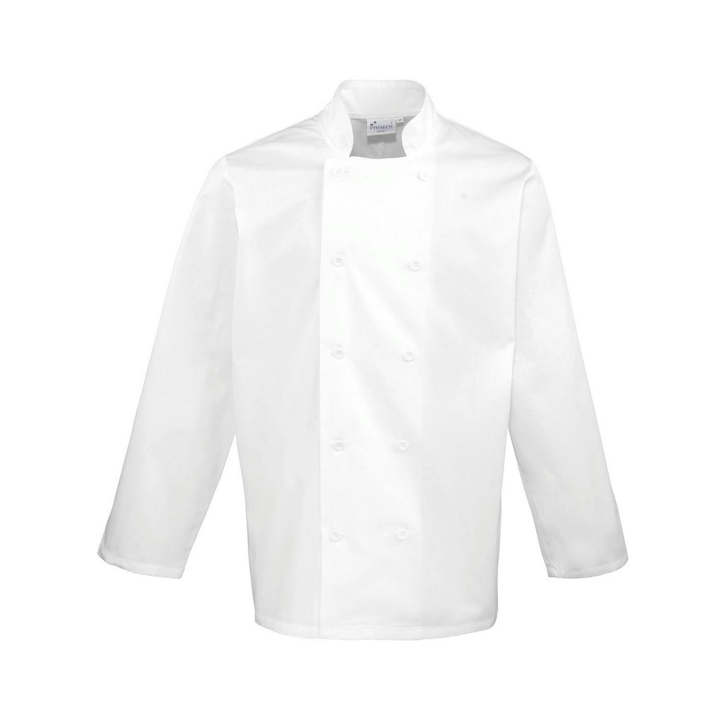- Premier Mens Long-Sleeved Chef Jacket - Image 2