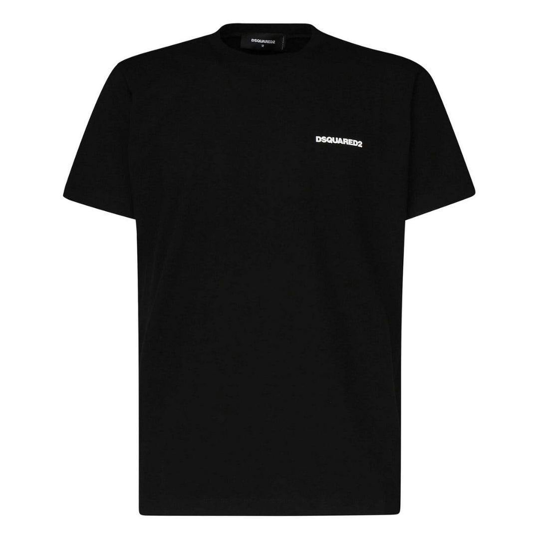 Dsquared2 Men's Black Map Cool Fit T-Shirt - L - 100% Cotton