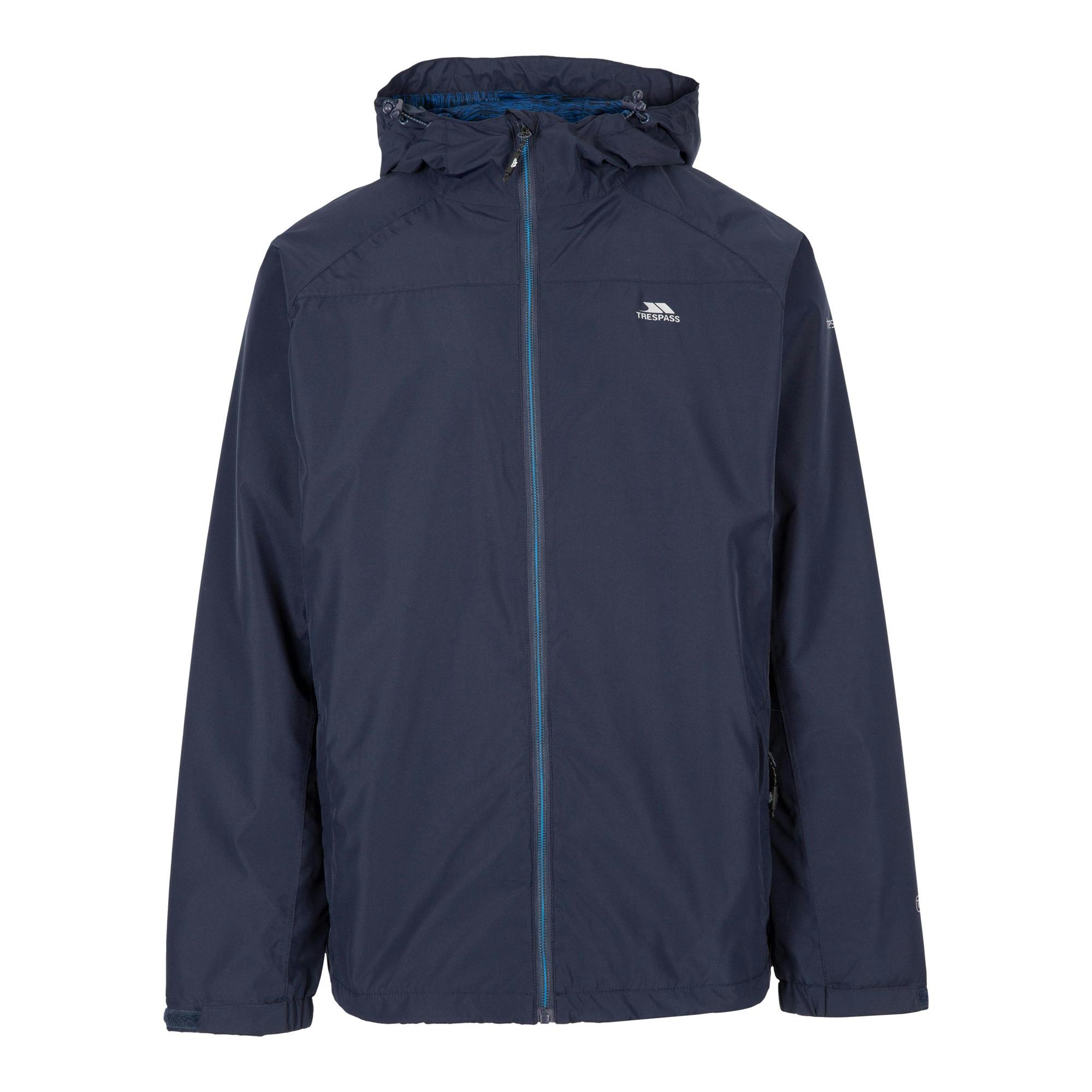 Trespass Men's Tarrant Tp75 Waterproof Jacket - Navy - Xl - Navy - 100% Polyester
