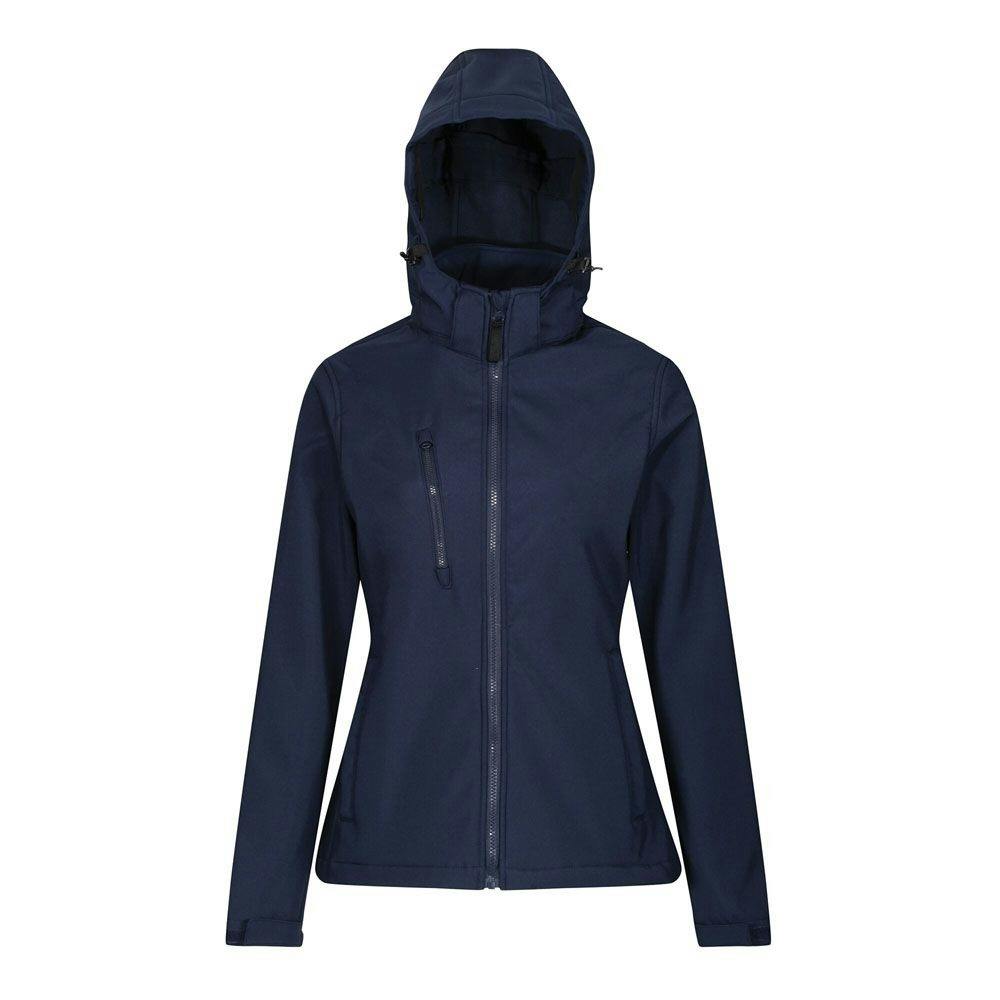 Regatta Women's Venturer Hooded Soft Shell Jacket - Navy - 20 Uk - Navy - 100% Polyester