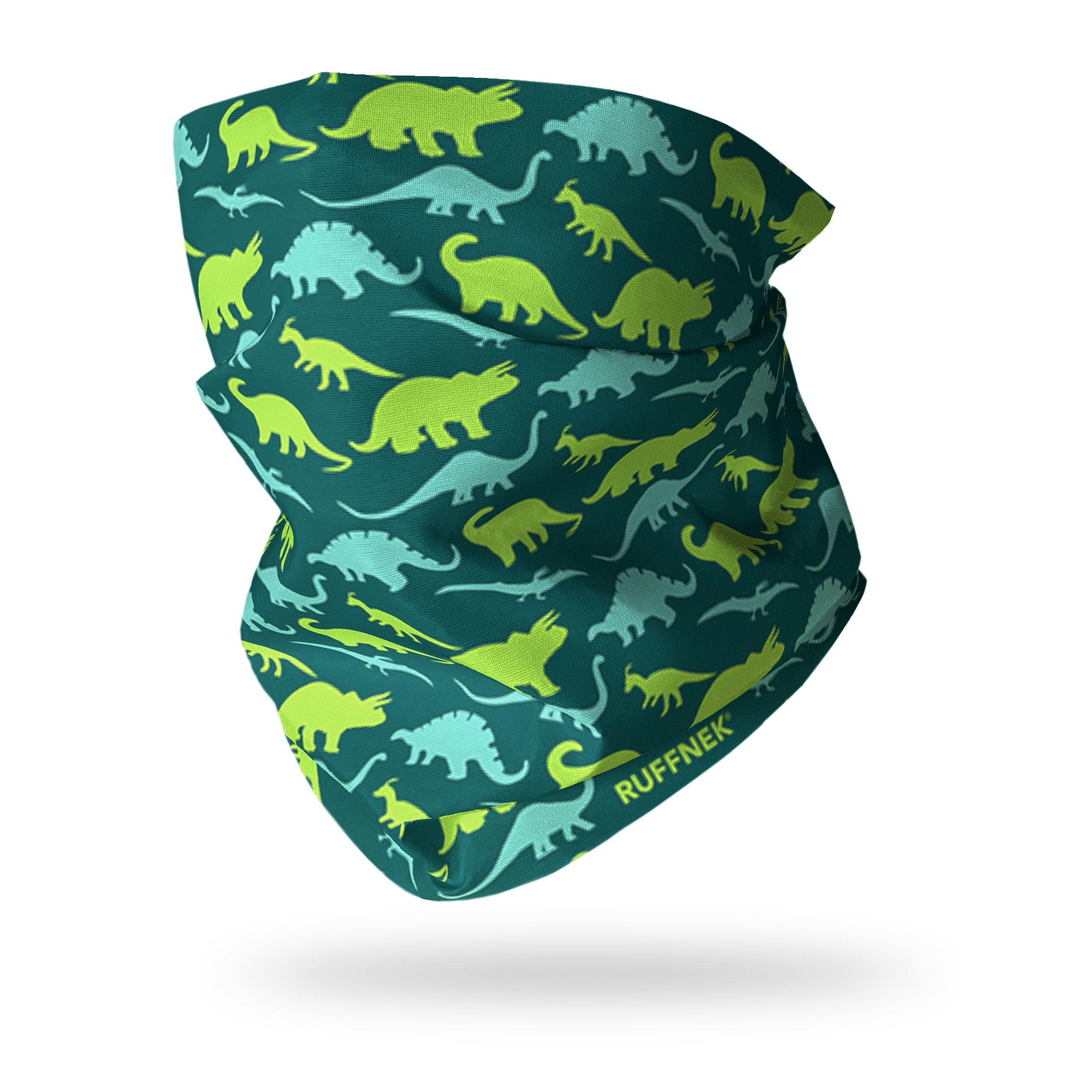 Ruffnek Boys Green/Blue Dinosaurs Snood Scarf