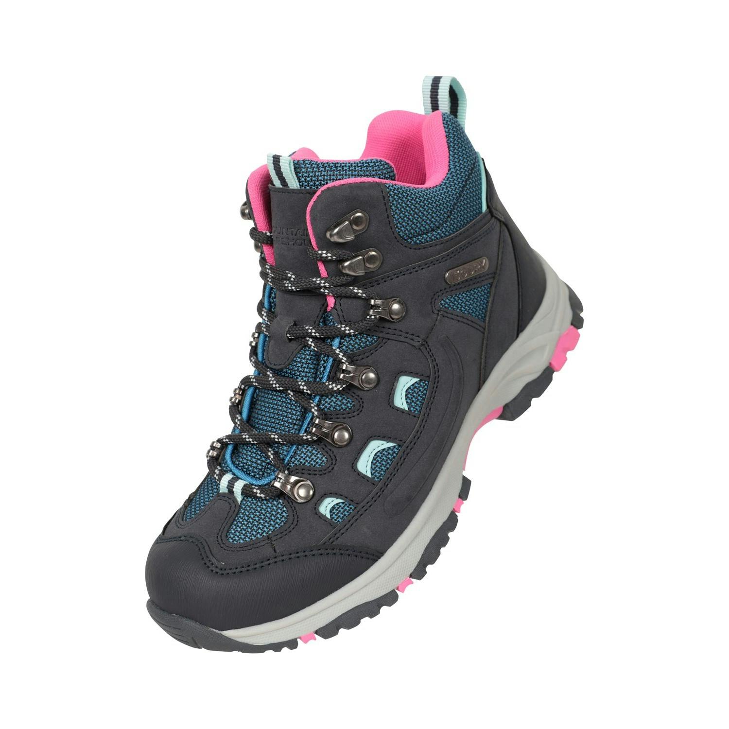 Mountain Warehouse Kids Adventurer Waterproof Walking Boots - Navy - 12 Uk Child - Navy - 40% Faux Suede/30% Synthetic/10% Tpr/10% Eva/10% Mesh