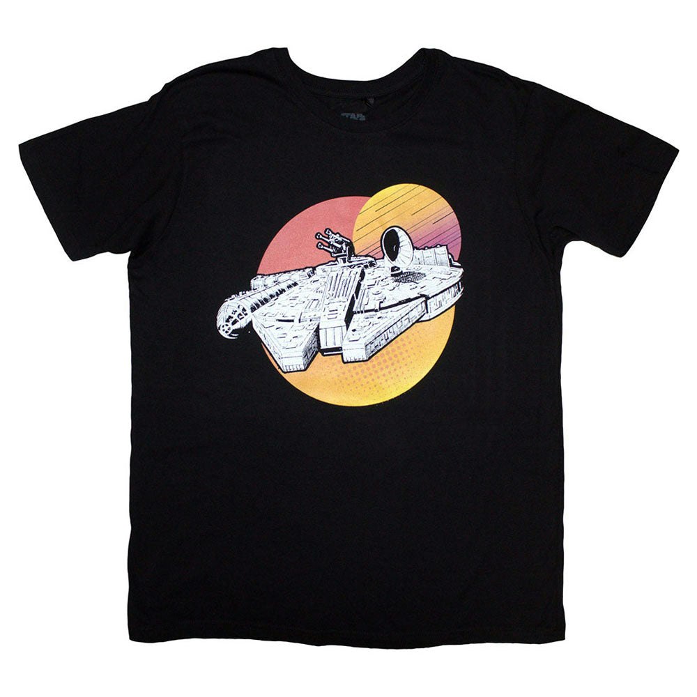 Paradiso Clothing Unisex Black Star Wars Millennium Falcon Twin Suns T Shirt - Xl