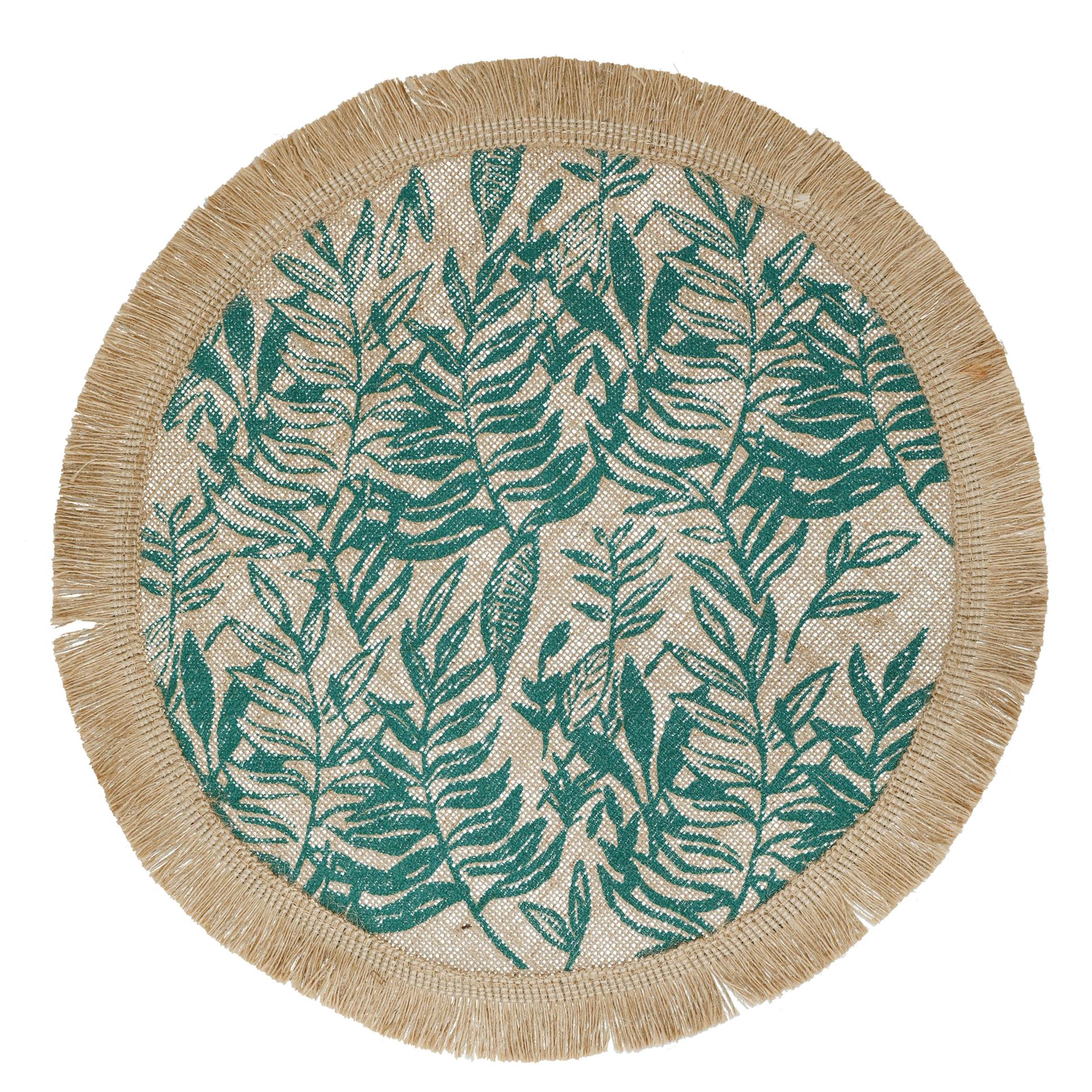 Rackhams Green Set Of 4 Hessian Placemats - Textile - Placemats And Coasters