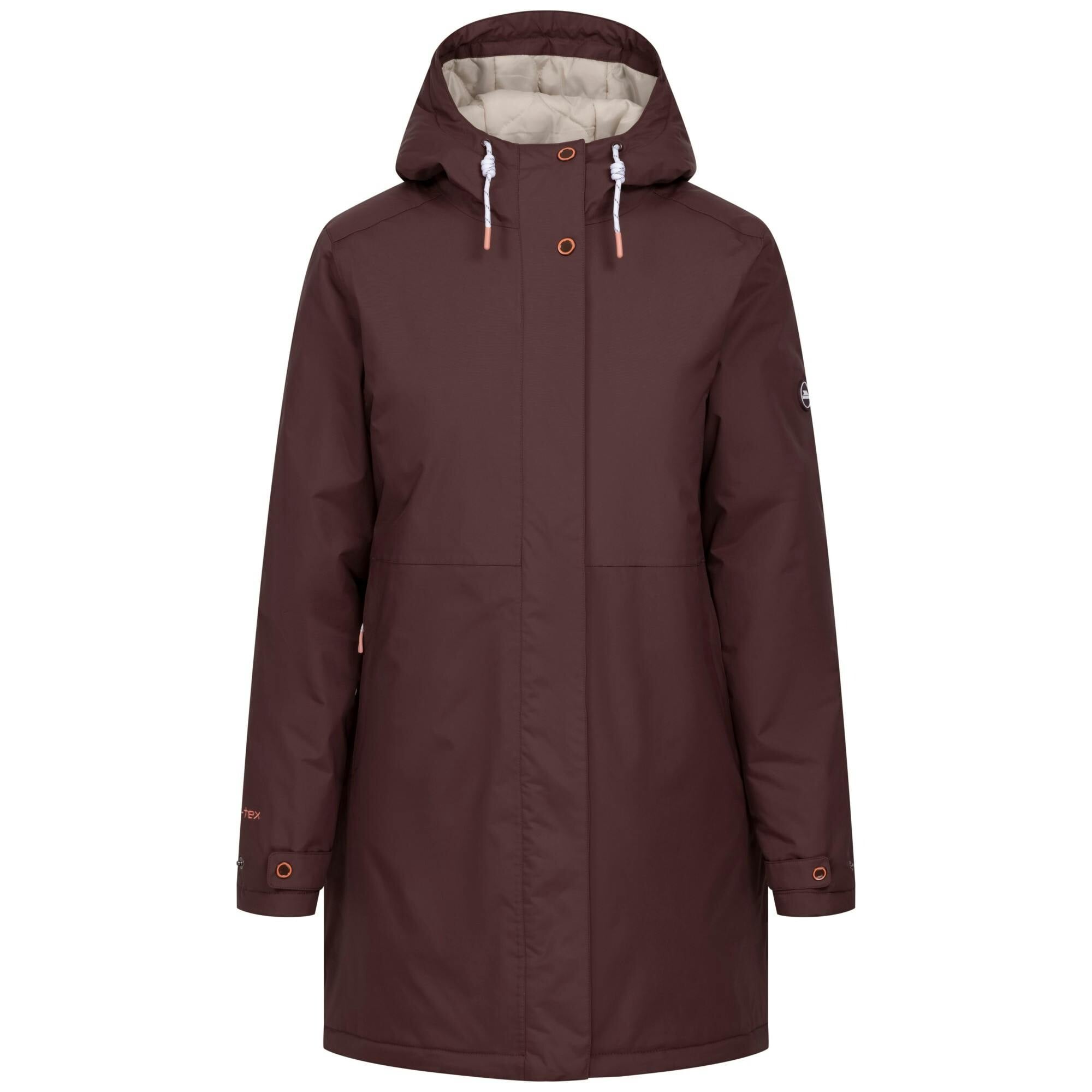 Trespass Women's Melissa Padded Waterproof Jacket - Mocha - M - Mocha - 100% Mixed