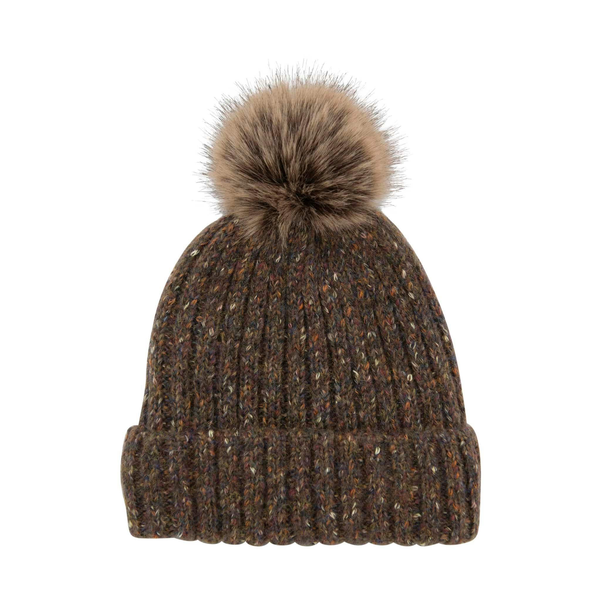 Heritage Traditions Brown Donegal Lined Beanie
