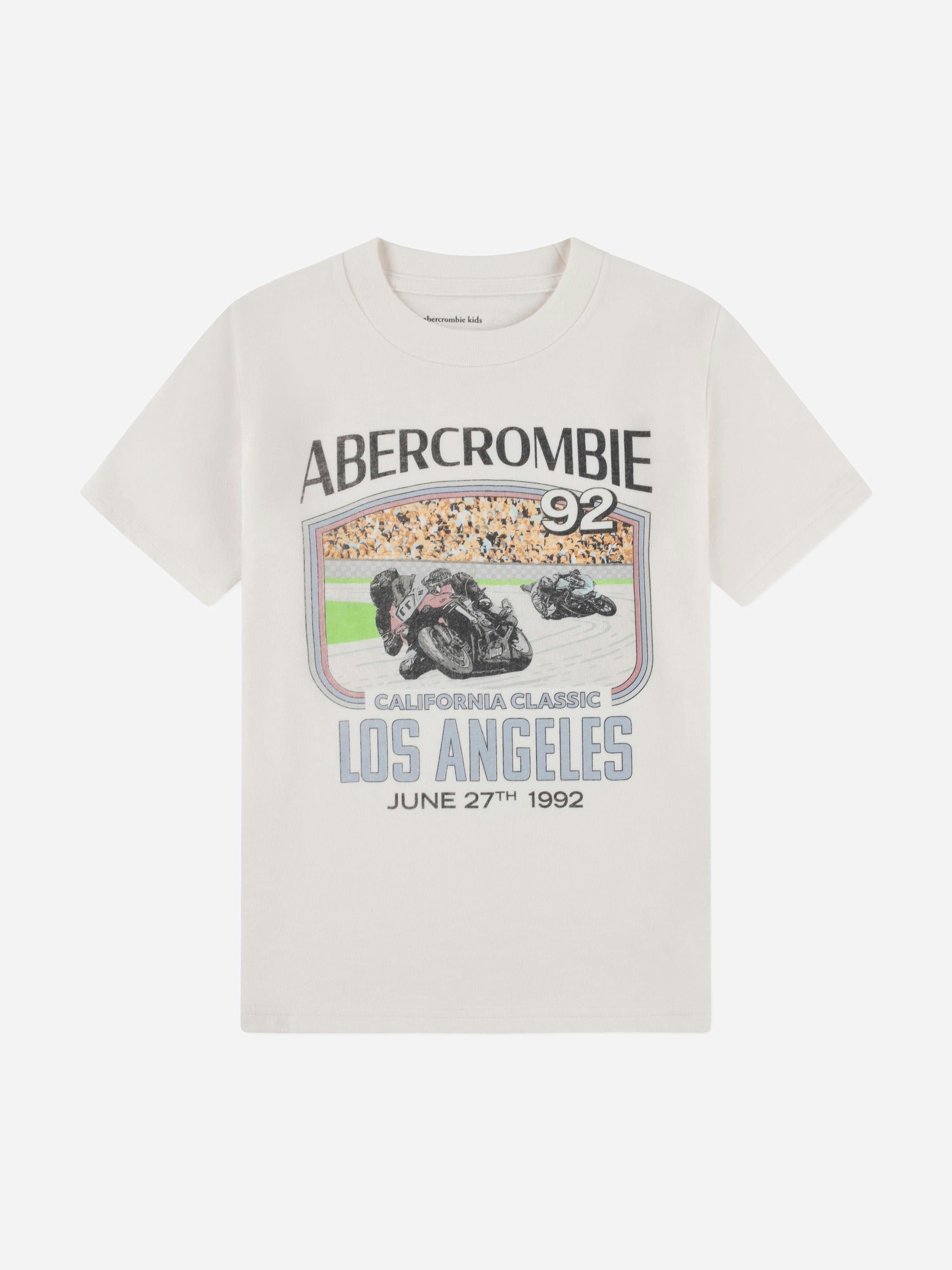 Abercrombie & Fitch Boys Ivory California Classic T-Shirt In - 13 - 14 Yrs