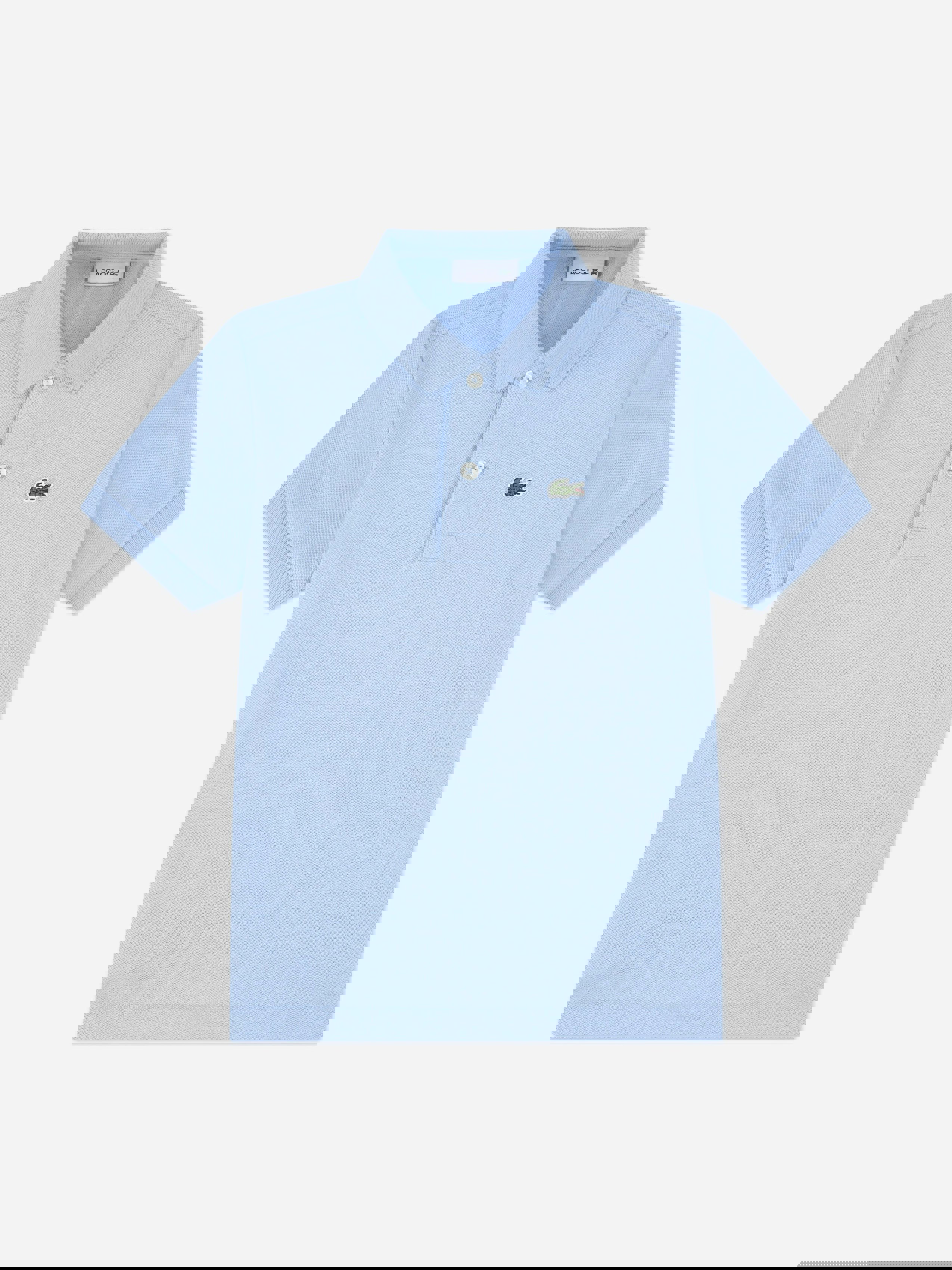 Lacoste Kids Boys Blue Lacoste Petit Pique Polo Shirt In - 14 Yrs