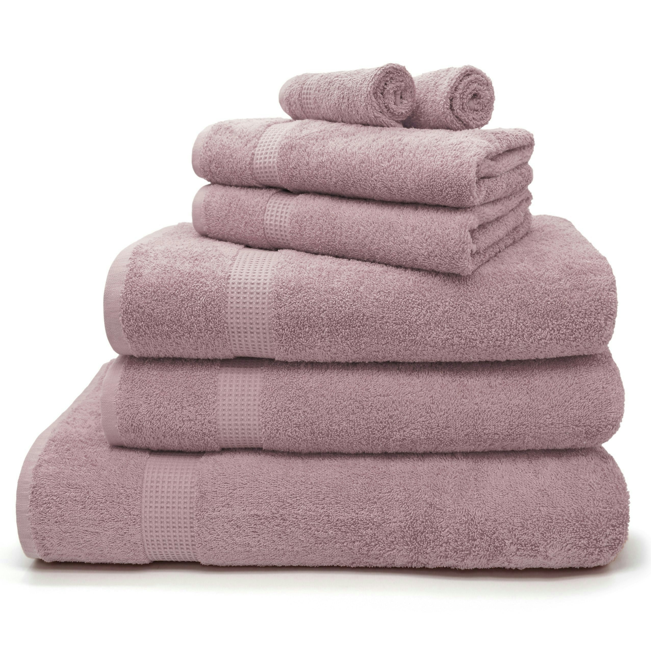 Velosso Pink Luxury Egyptian Cotton Towels 550Gsm Blush - Blush - Hand Towel