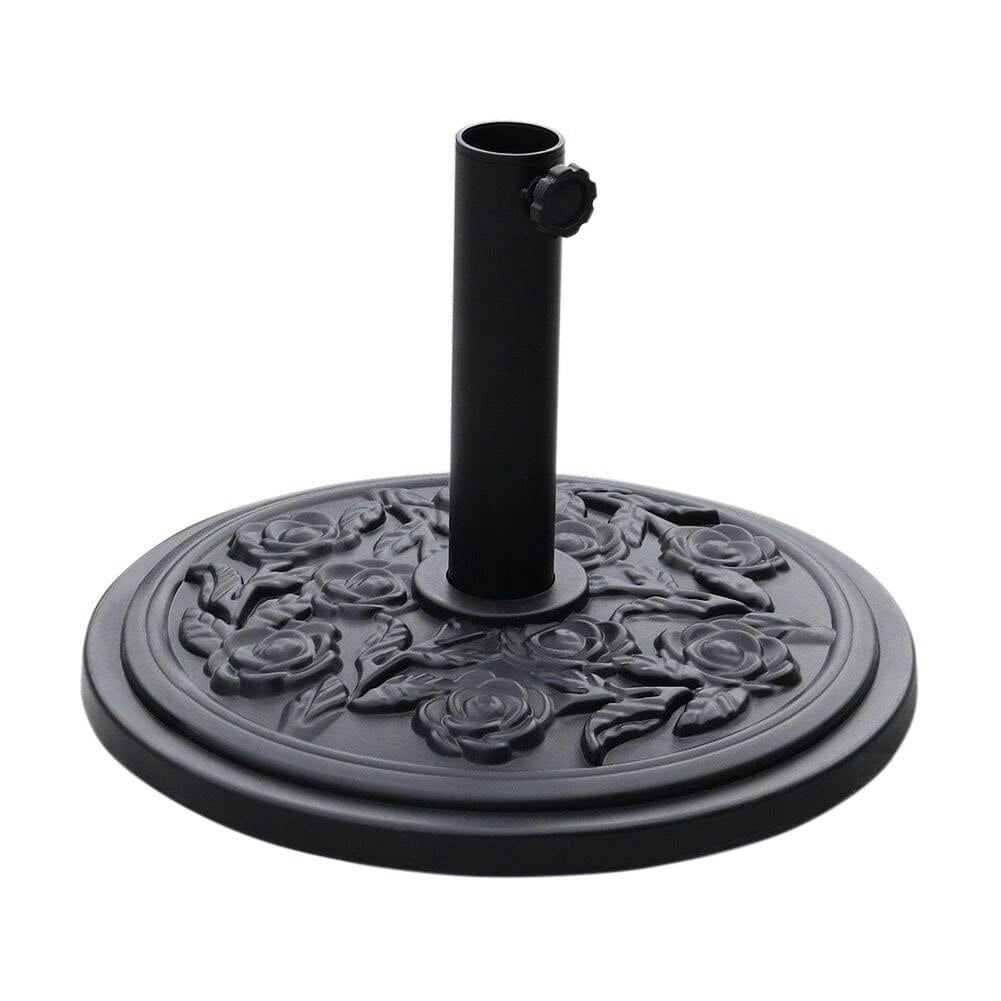 Rackhams Light 3M Sunshade Parasol Backyard Garden Tilt Umbrella With Crank - Only Round Cement Base