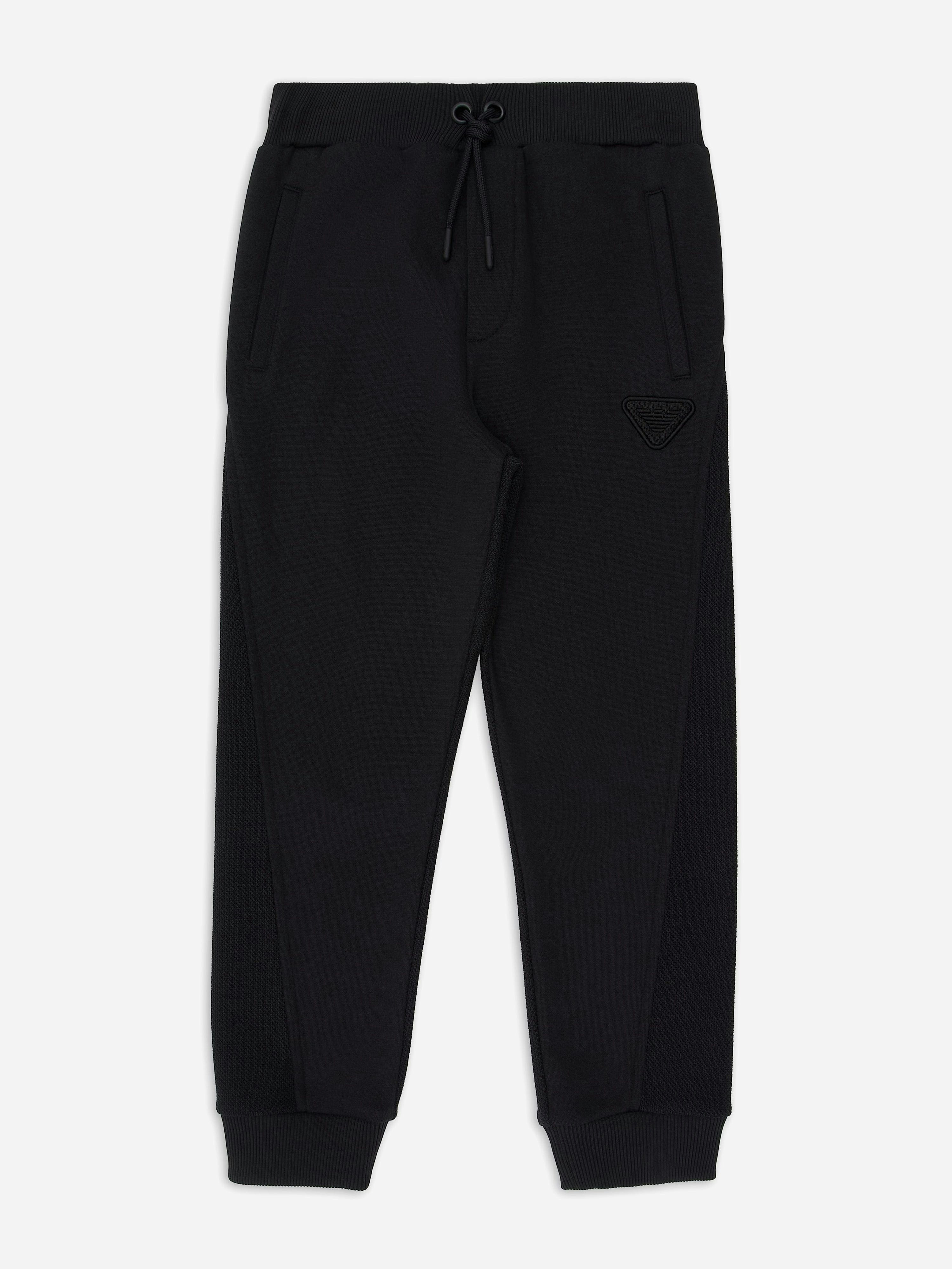 Emporio Armani Boys Blue Logo Joggers In Navy - 8 Yrs