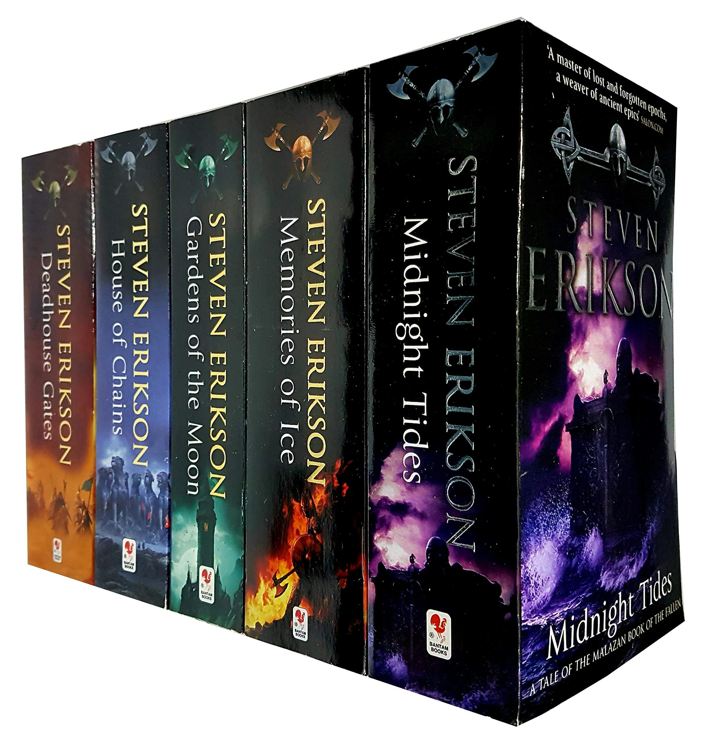 Various Publishers The Malazan Book Of The Fallen 1 To 5 Steven Erikson 5 Books Collection Set
