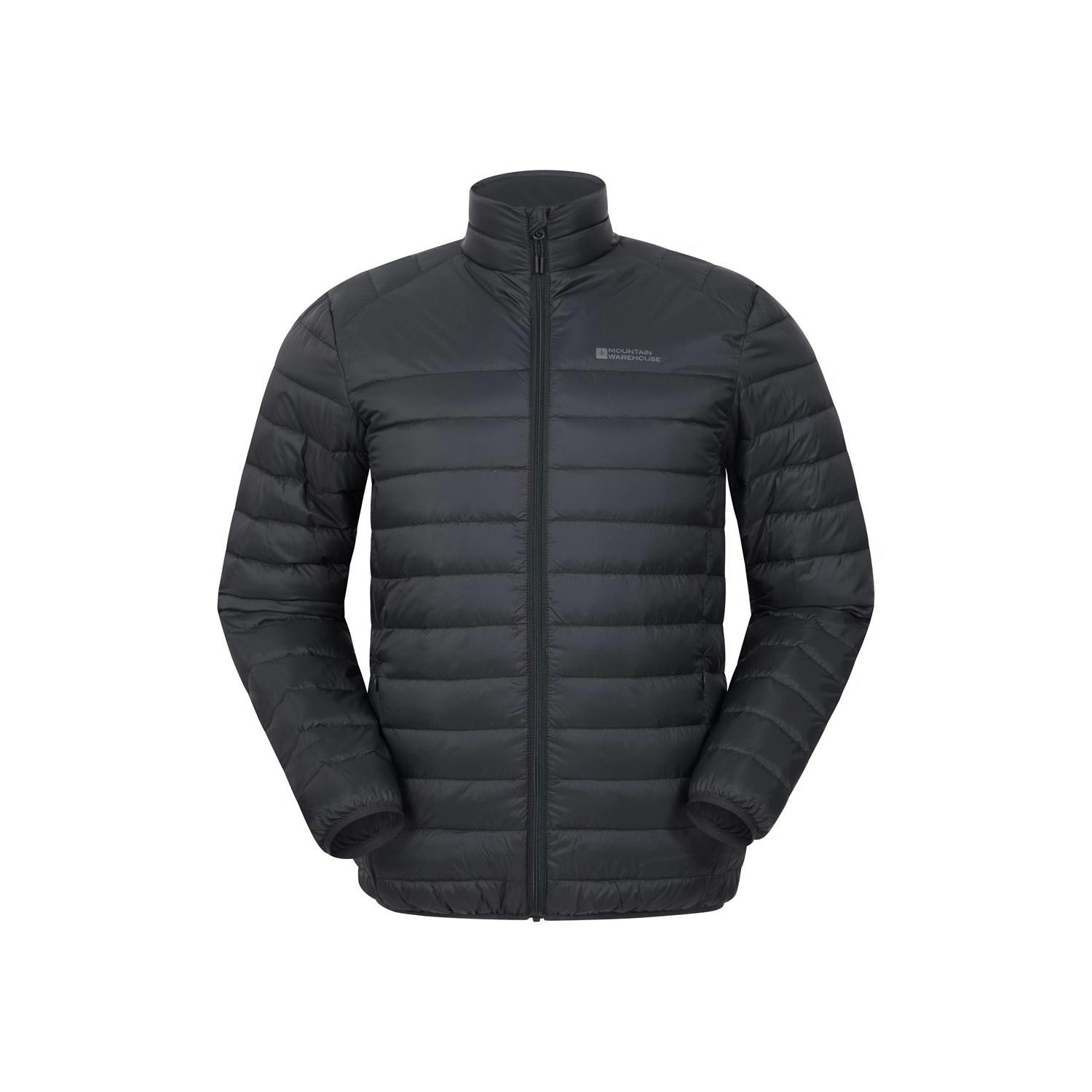 Mountain Warehouse Men's Black Featherweight Ii Down Jacket - Xxs - 100% Polyamide
