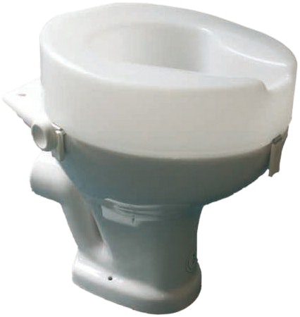 Aidapt White Ashby Raised Toilet Seat