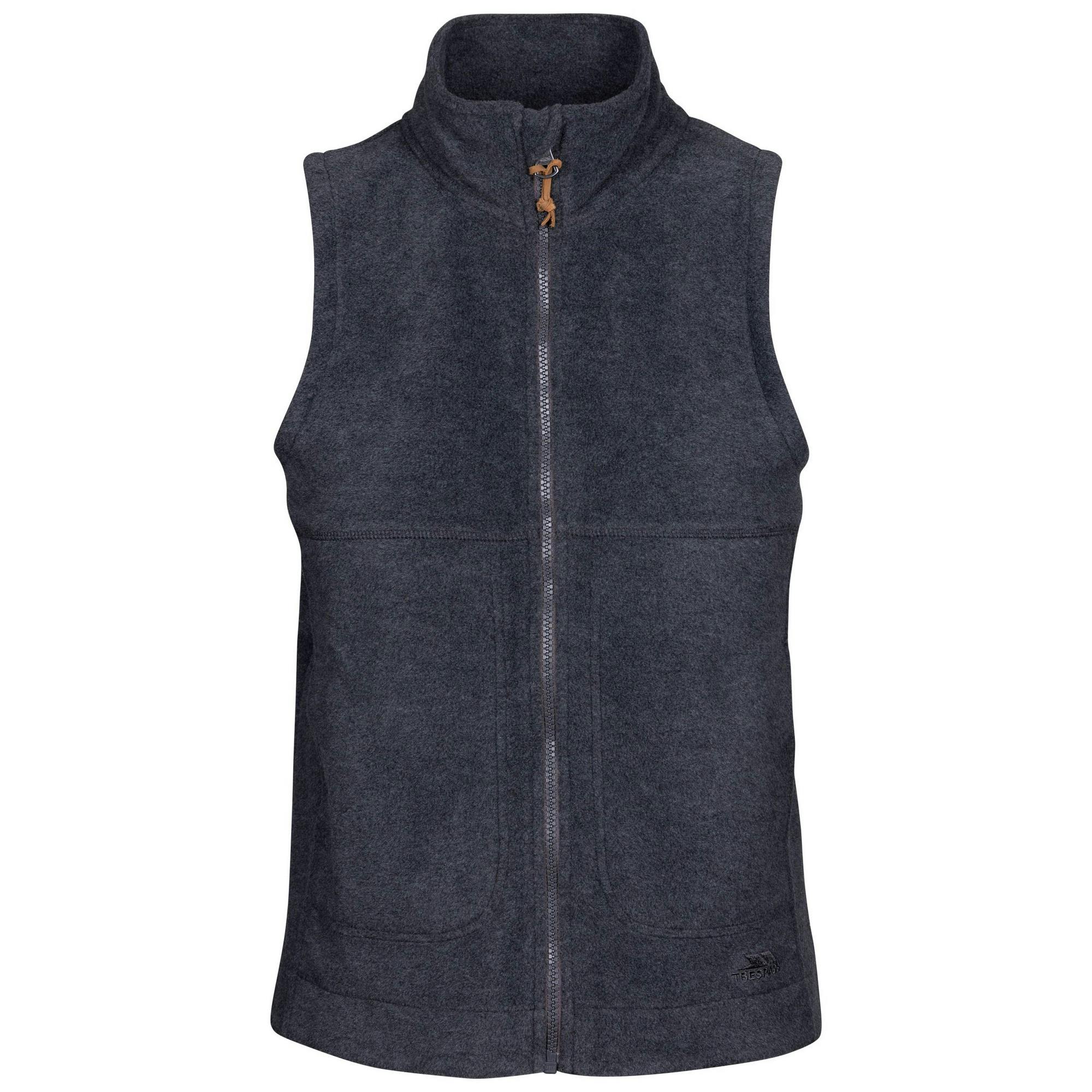 Trespass Women's Dark/Grey Talkative Fleece At200 Gilet - Marl - 8 Uk - Marl - 100% Polyester
