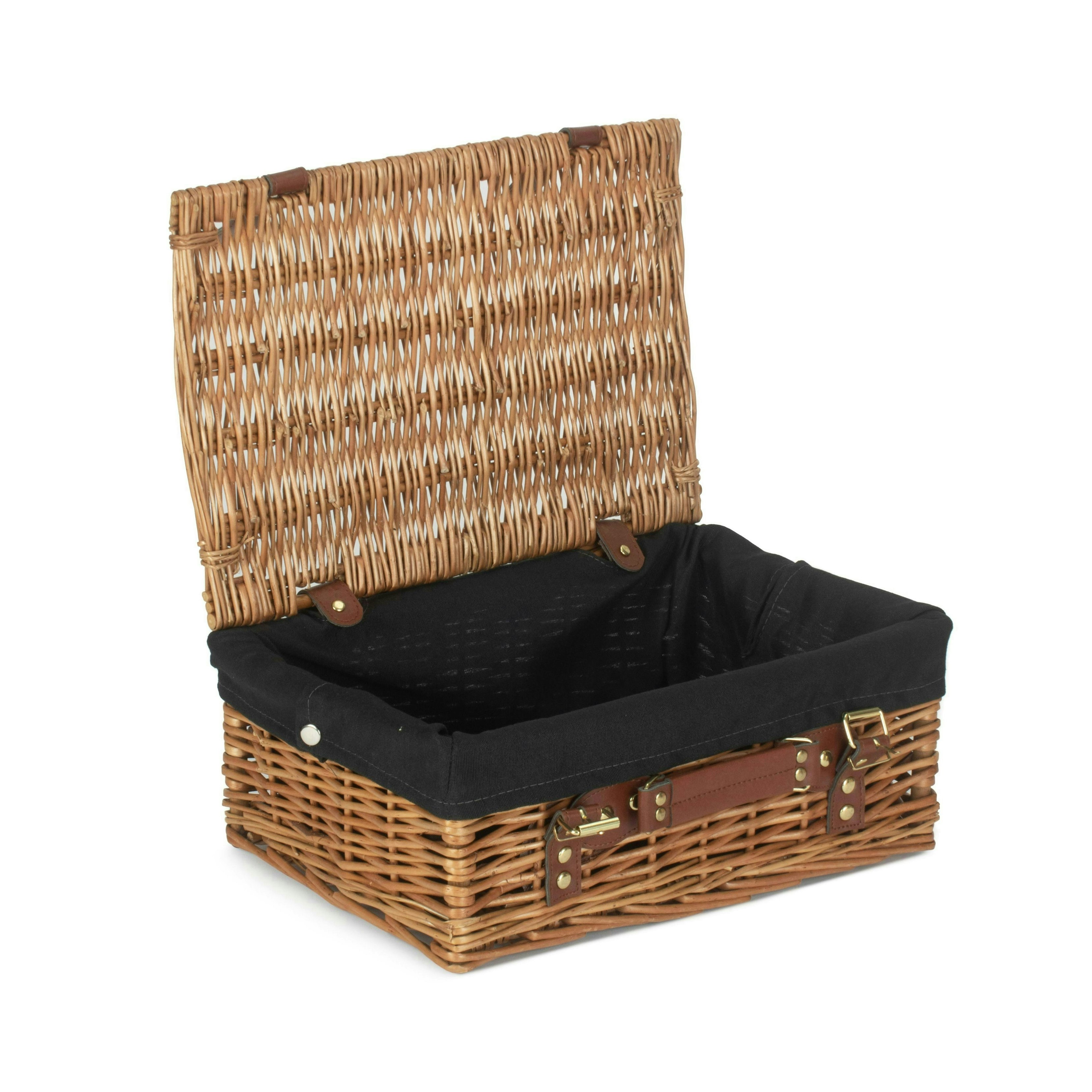 Red Hamper Red/Light/Black Hamper 35Cm Steamed Wicker Picnic Basket