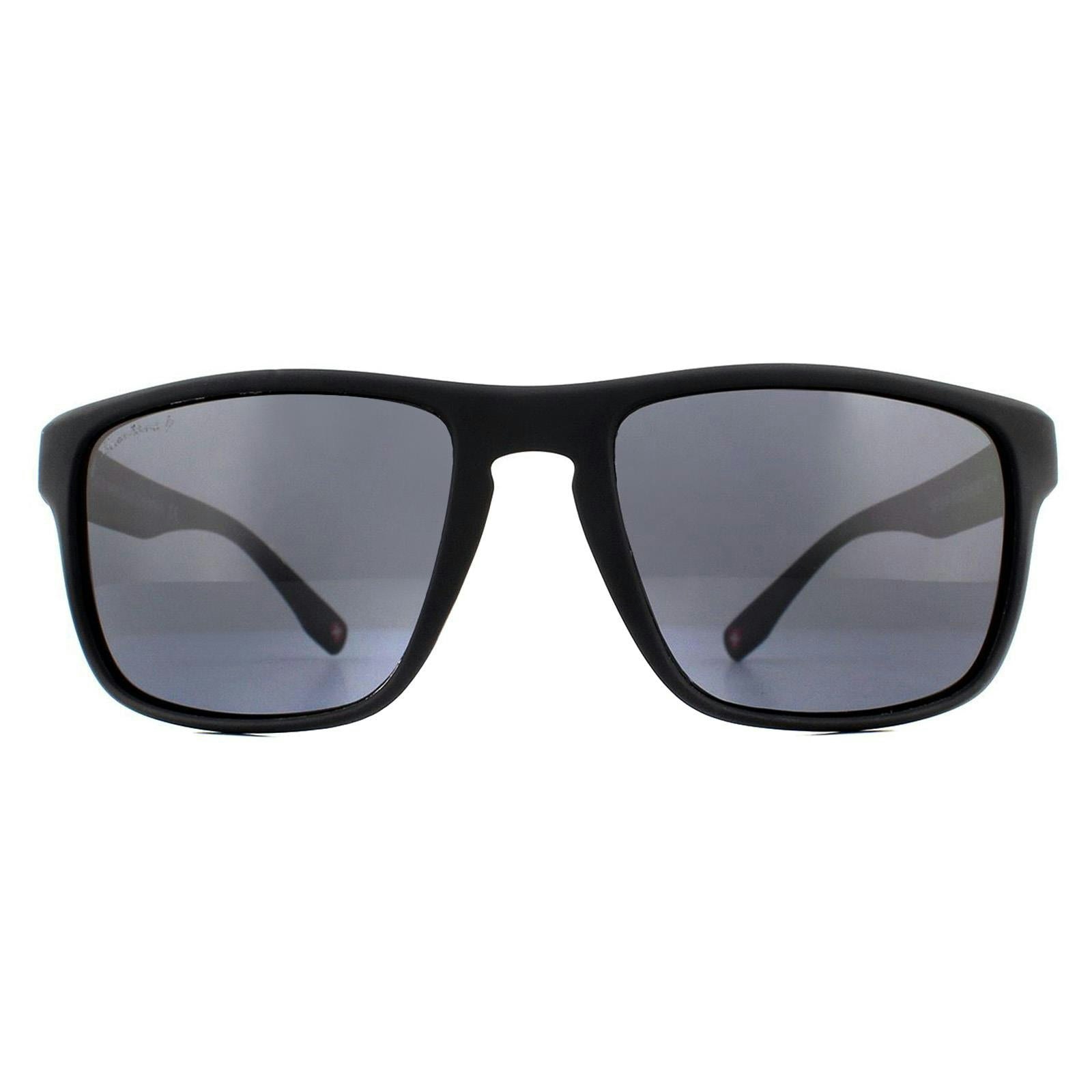 Montana Black Sunglasses Sp314 Rubber Smoke Polarised