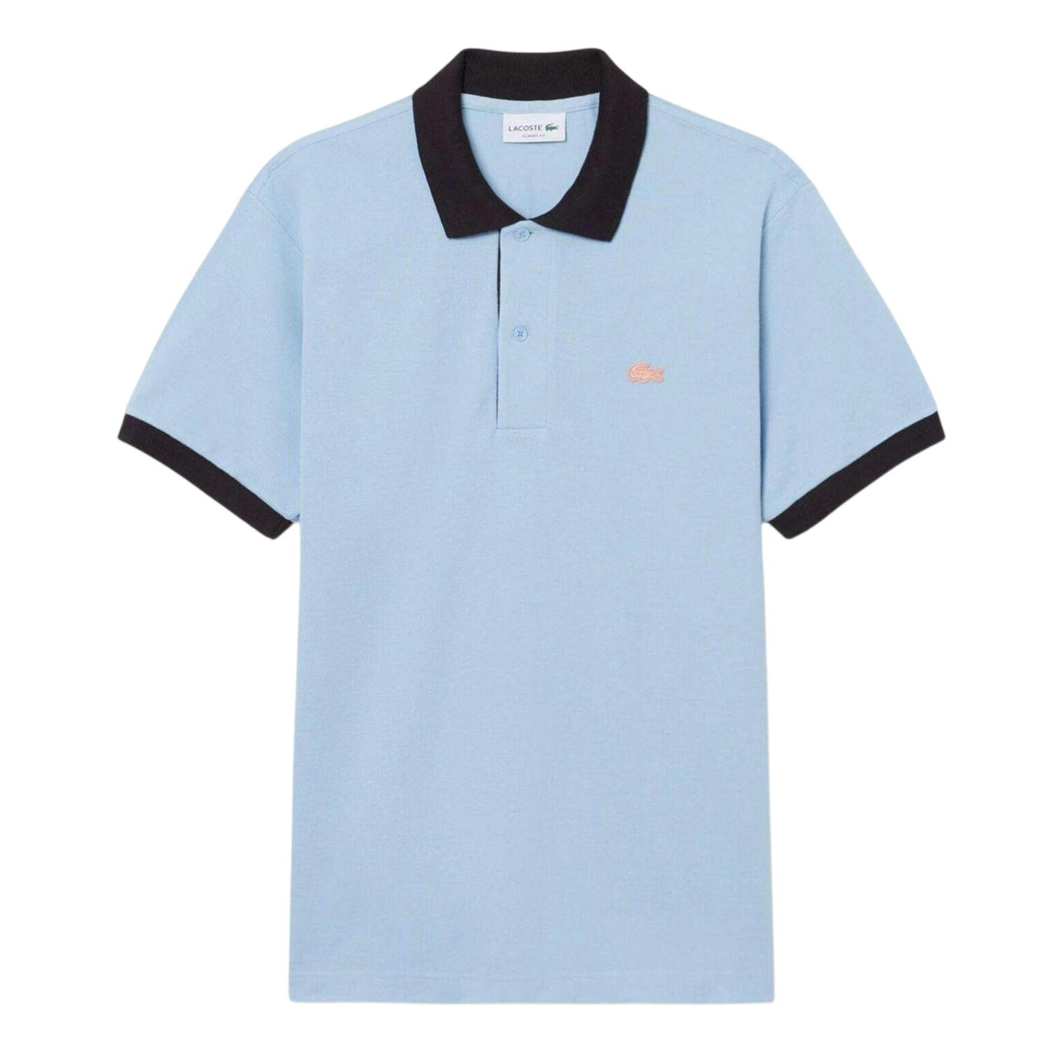 Lacoste Men's Blue Short-Sleeved Polo Shirt - Xl - 100% Cotton