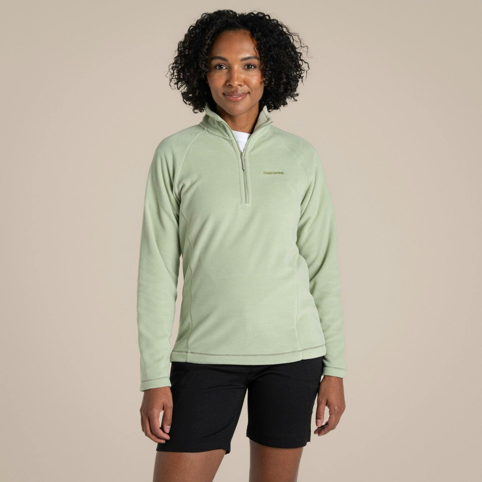 Craghoppers Women's Miska Vi Half Zip Micro Fleece Midlayer Top Cwa265 - Uk 10
