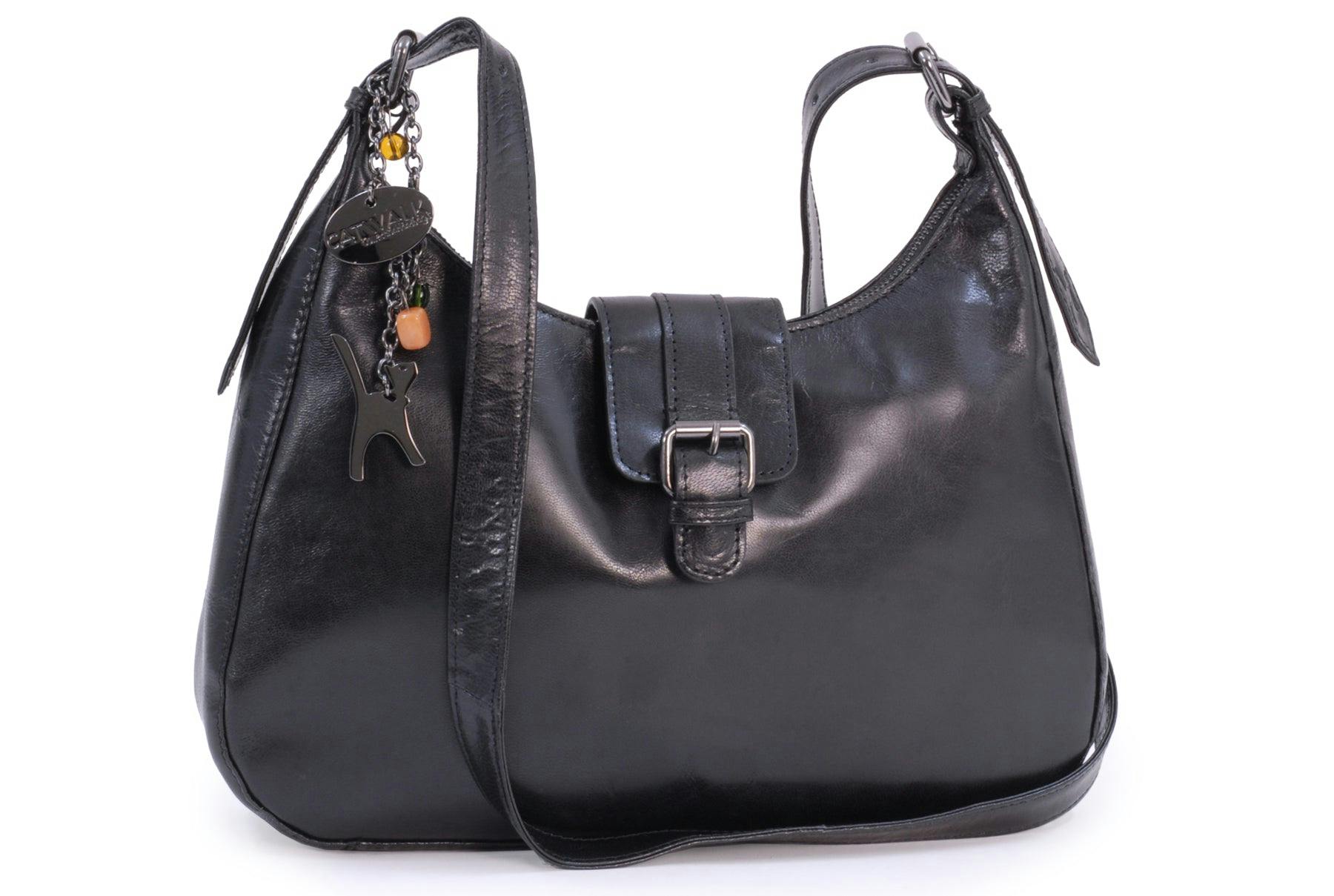 Catwalk Collection Handbags Black Harlie - Cross Body Bag