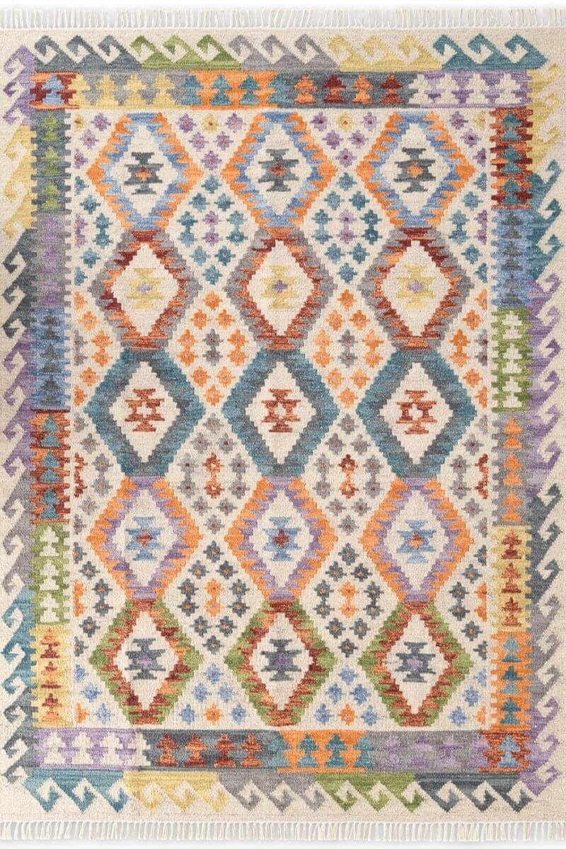 Hanse Home Handwoven Kamal Afghan Kelim Rug - Multicolour - 160X230 Cm