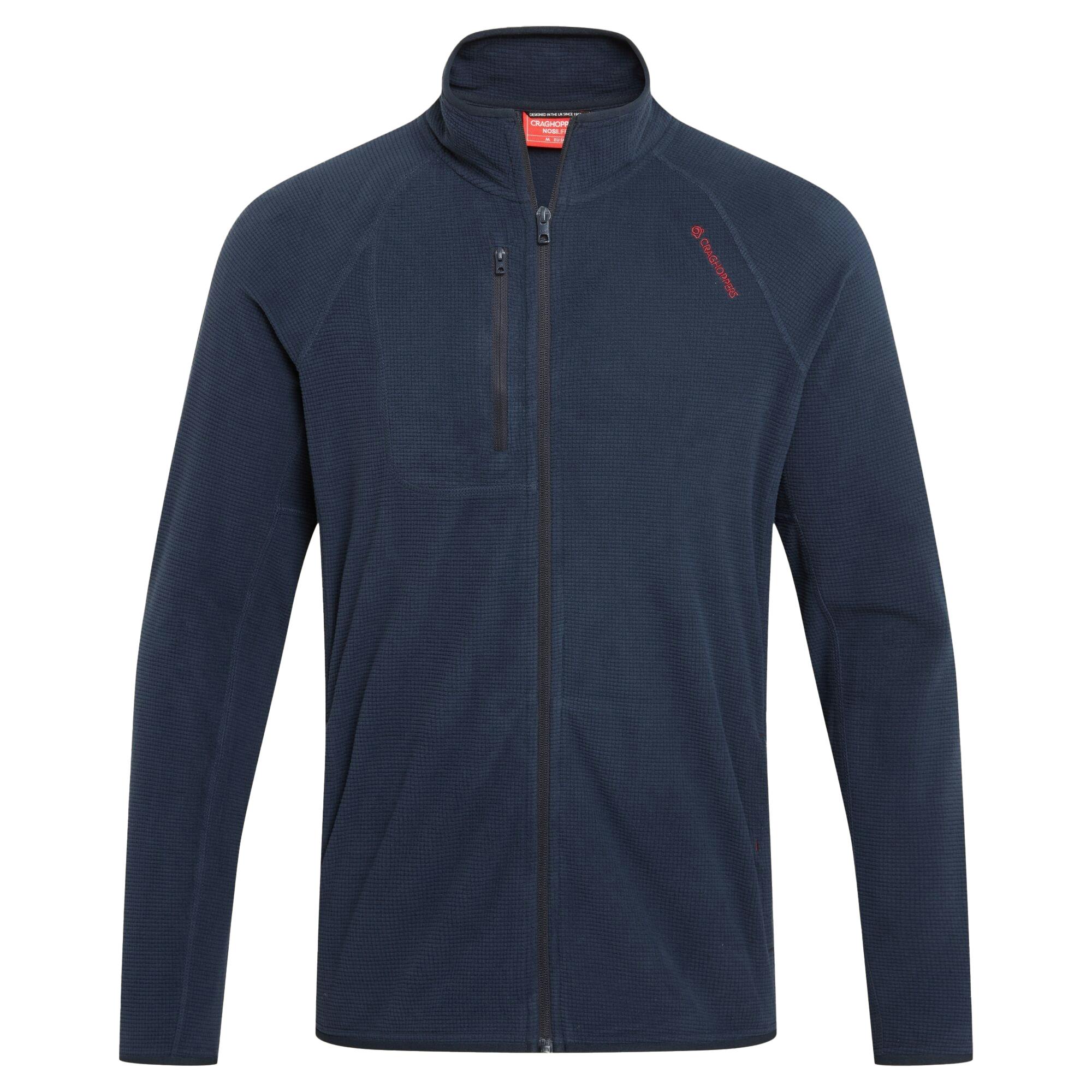 Craghoppers Men's Blue Bromsgrove Nosilife Full Zip Golf Fleece Jacket - Navy - M - Navy - 100% Recycled Polyester