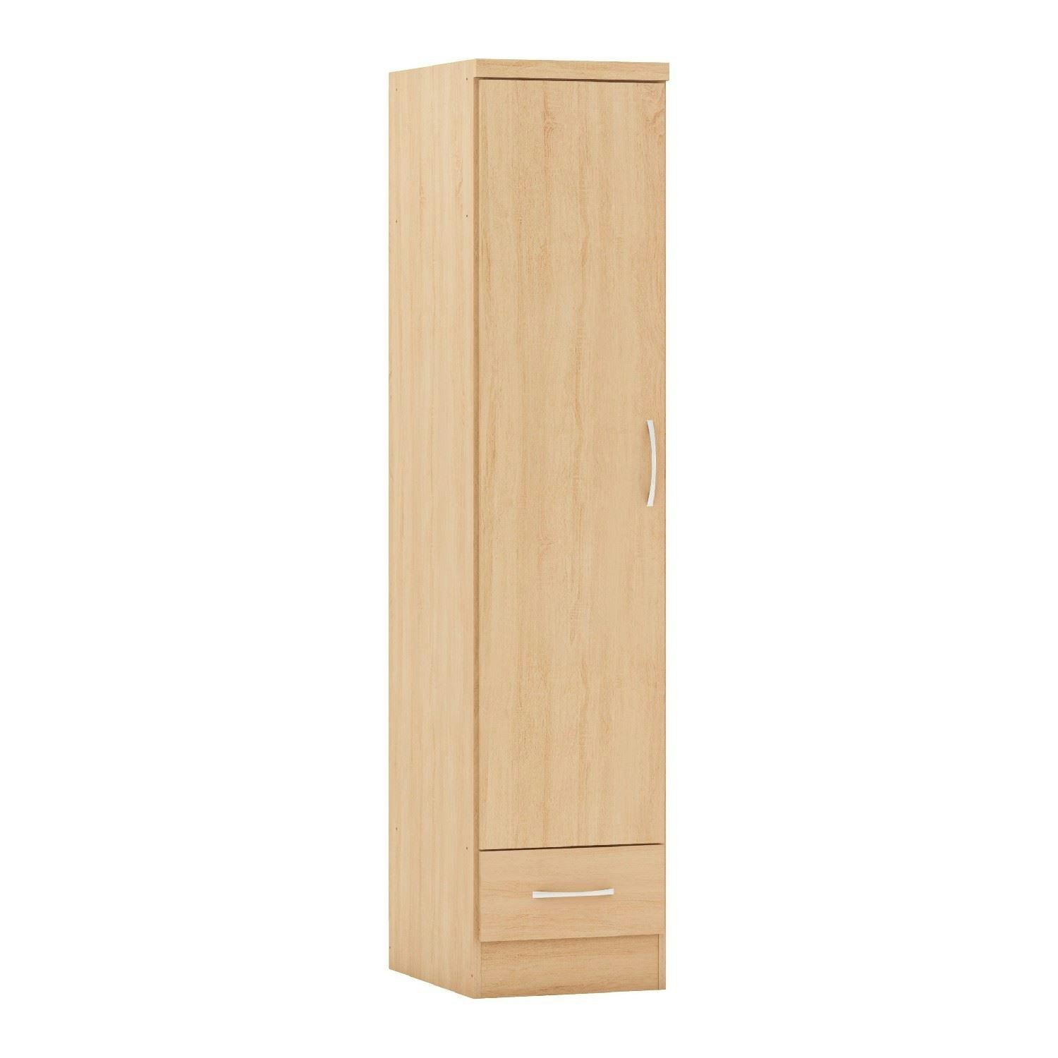 Rackhams Nevada 1 Door 1 Drawer Wardrobe - Sonoma Oak