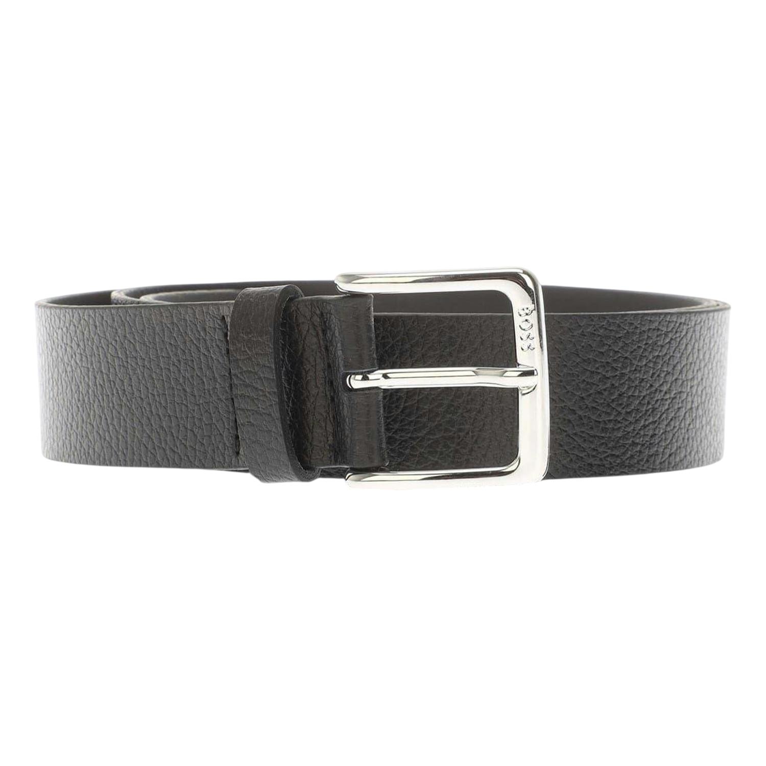 Boss Black Logo Leather Belt - 18In-46In 95Cm X 35Mm - 100% Mixed