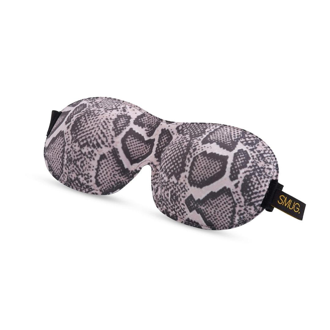 Smug Contoured 3D Blackout Sleep Mask - Snake Print - Sleep Mask Only