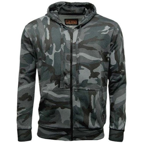 Coolandnew Game Camouflage Zip Hoodie - Midnight - 4XL