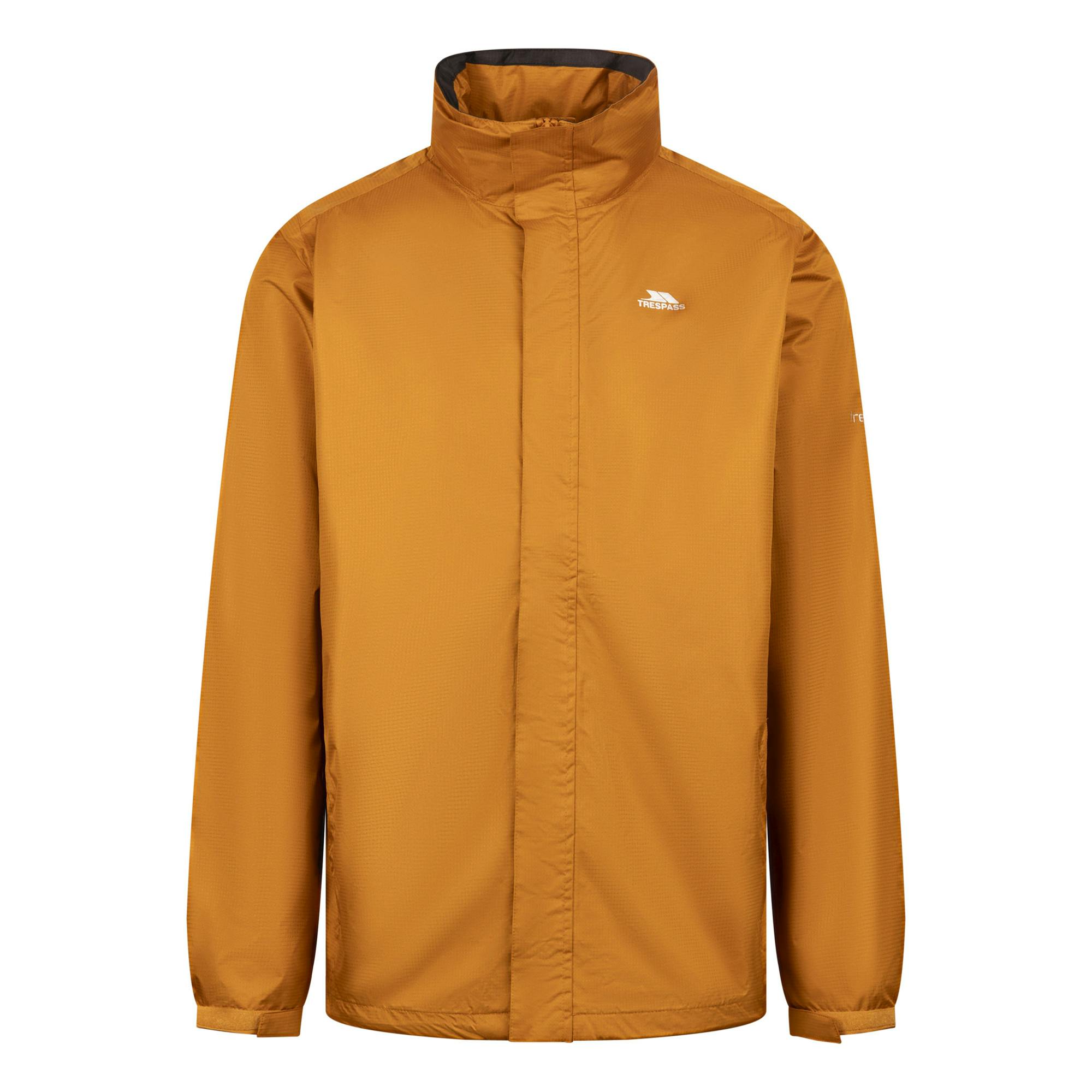 Trespass Men's Fraser Ii Waterproof Jacket - Ginger - Ginger - Xs - 100% Polyester
