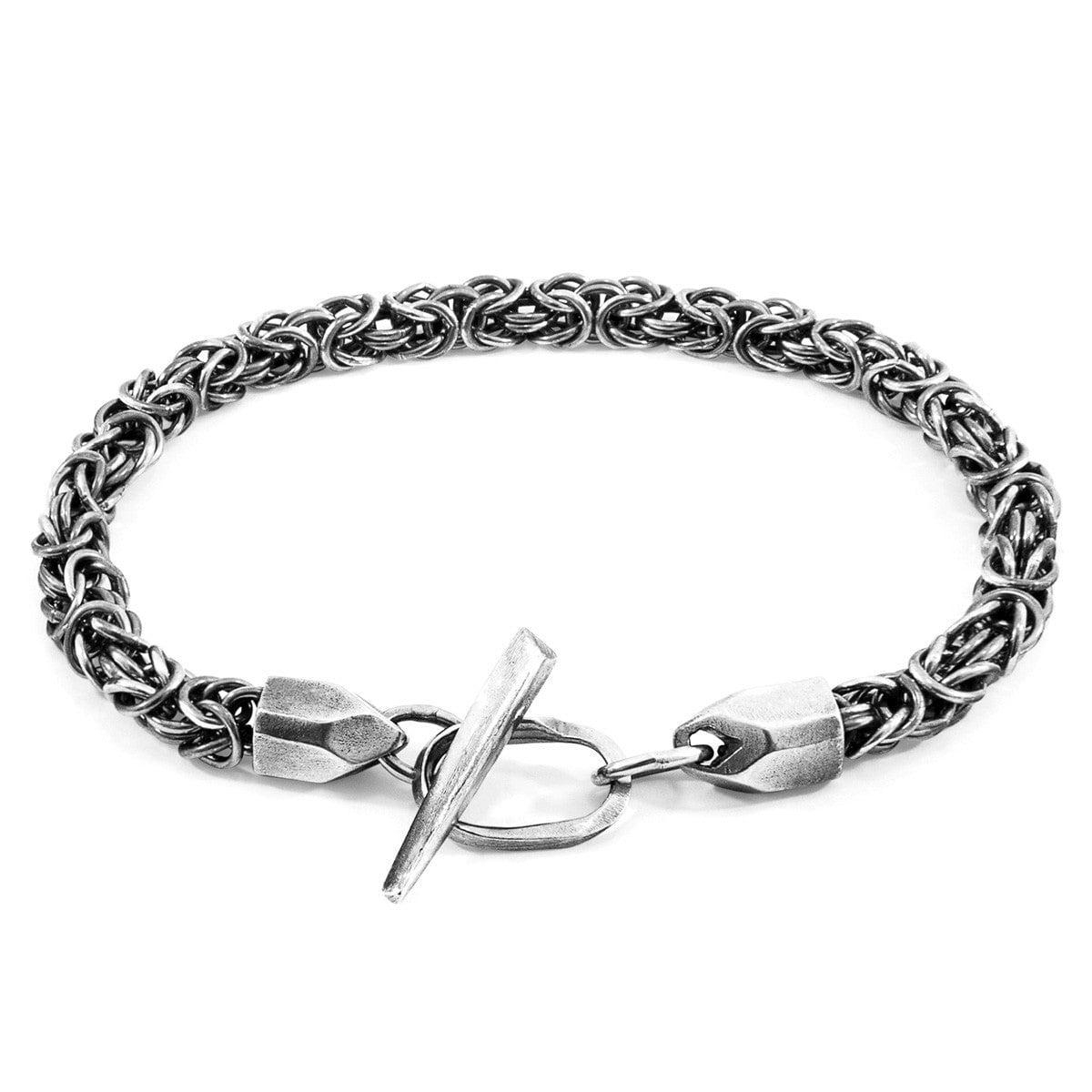 Anchor & Crew Silver Gennaker Skipper Chain Bracelet - L - 23Cm