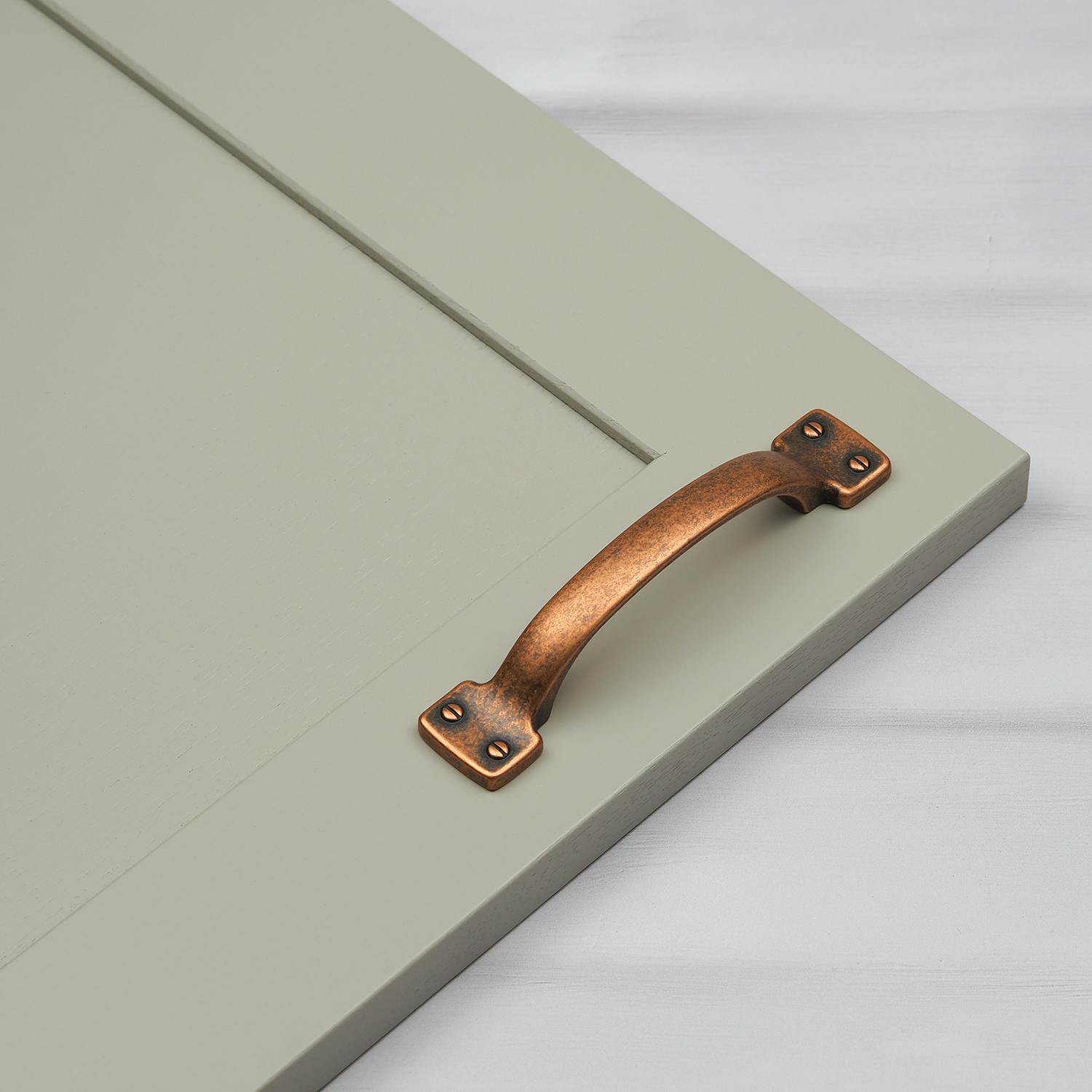 Rackhams Light/Dark Antique Copper D Handles - 96Mm Handle