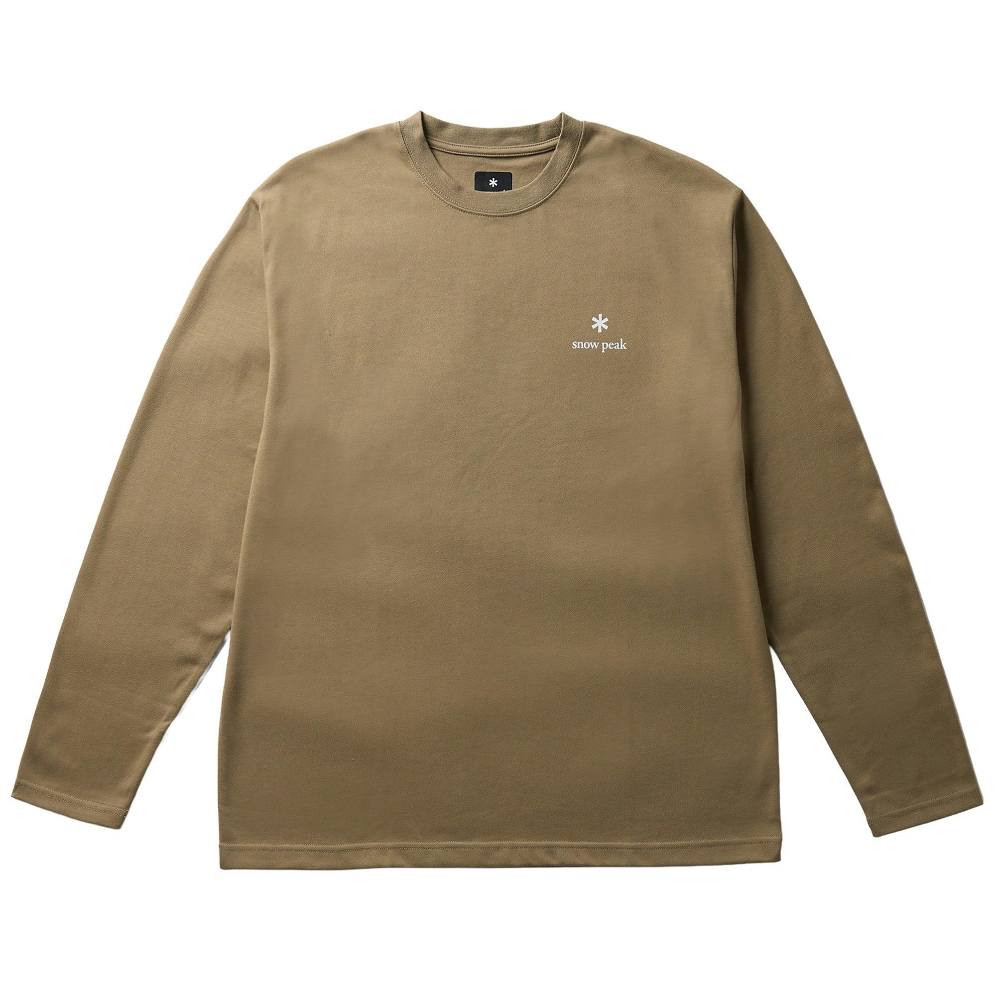 Snow Peak Nsd Long Sleeve Logo T-Shirt - Olive - Medium