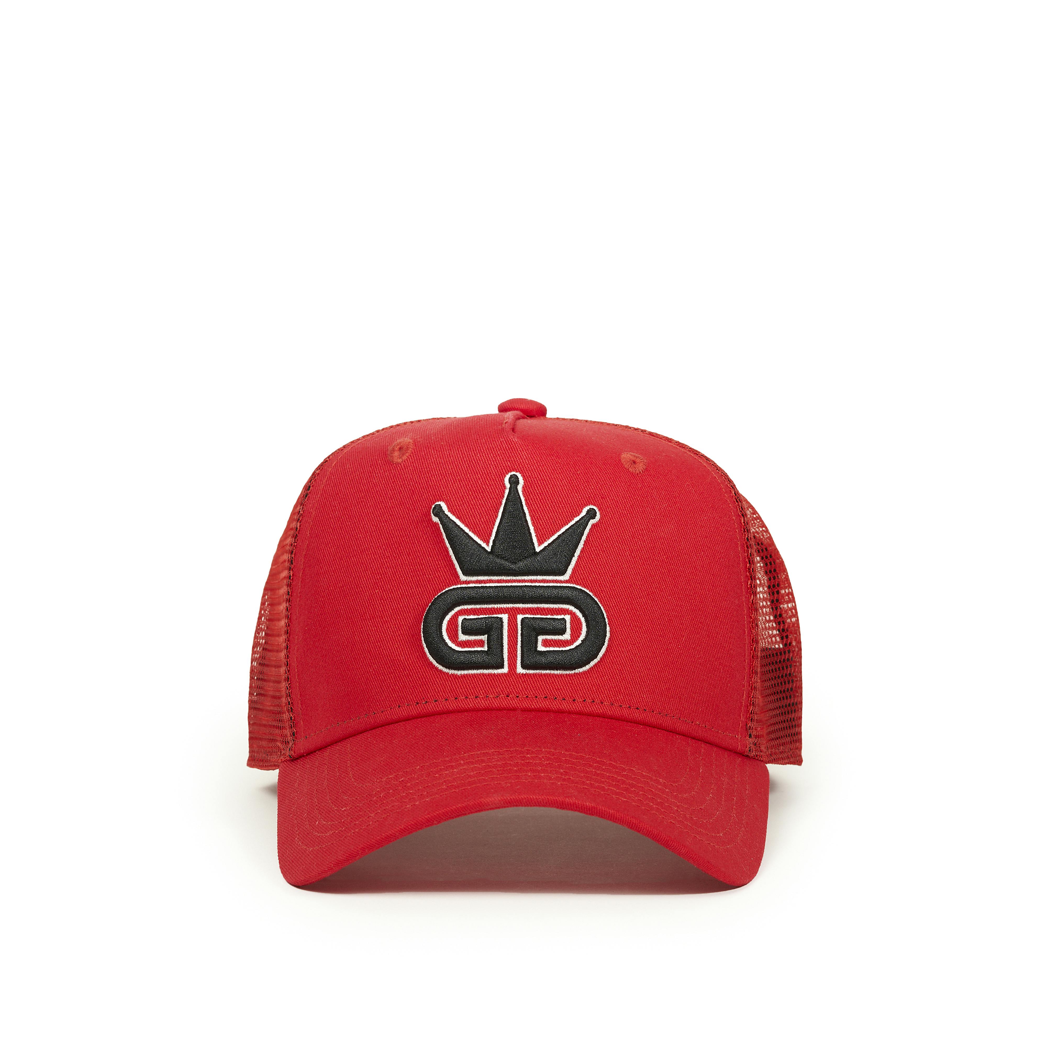 God Given Talent Black/White/Red Ggt Logo And Trim Shauku Mesh Snapback - Ggt000014