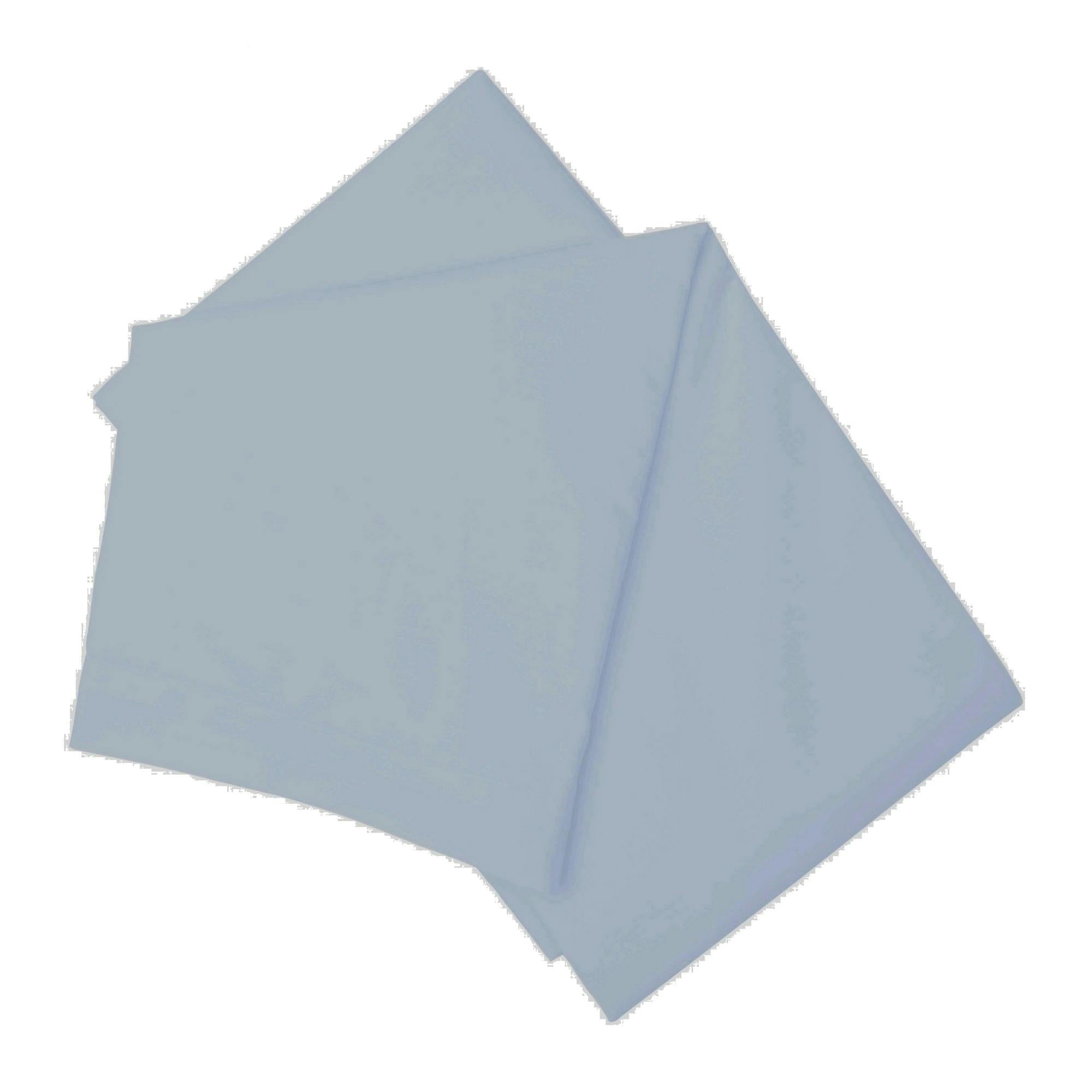 Belledorm Blue Brushed Cotton Flat Sheet - Kingsize - 100% Brushed Cotton