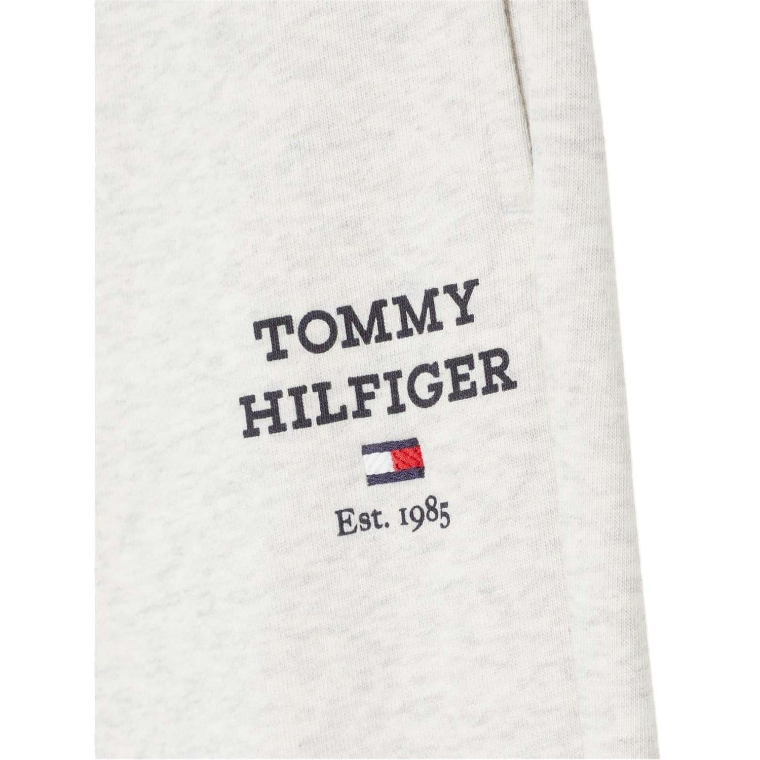 Tommy Hilfiger Light Kids Cotton Blend Jogging Bottoms - Heather - 10 Years - Heather - 100% Mixed