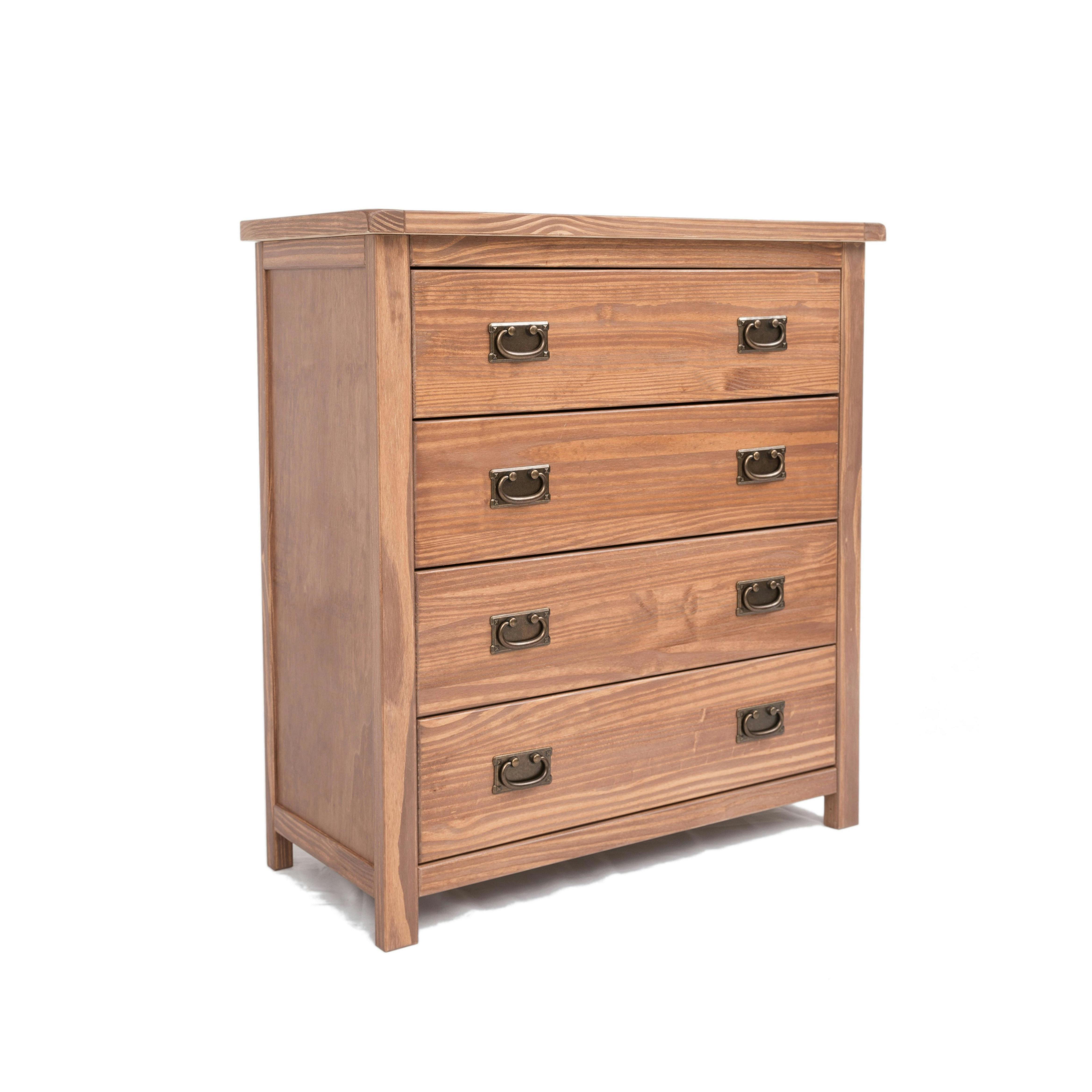Cabinet Bits Brown Padua 4 Drawer Chest Of Drawers Bras Drop Handle