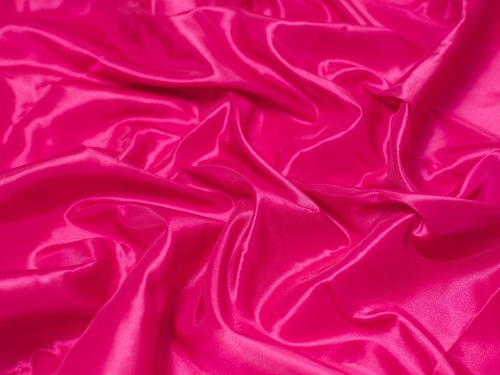 Minerva Pink Core Range Shot Taffeta Fabric - Plain Design Dressmaking Fabric, 145 Cm / 58" Wide - Per Metre - Cerise